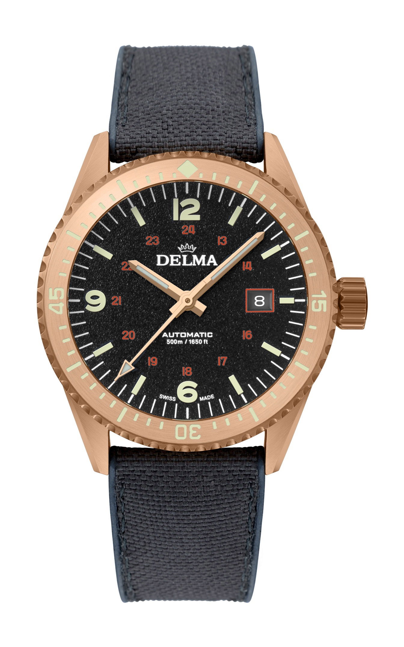 Delma Cayman Bronze luxury timepiece - detailed view