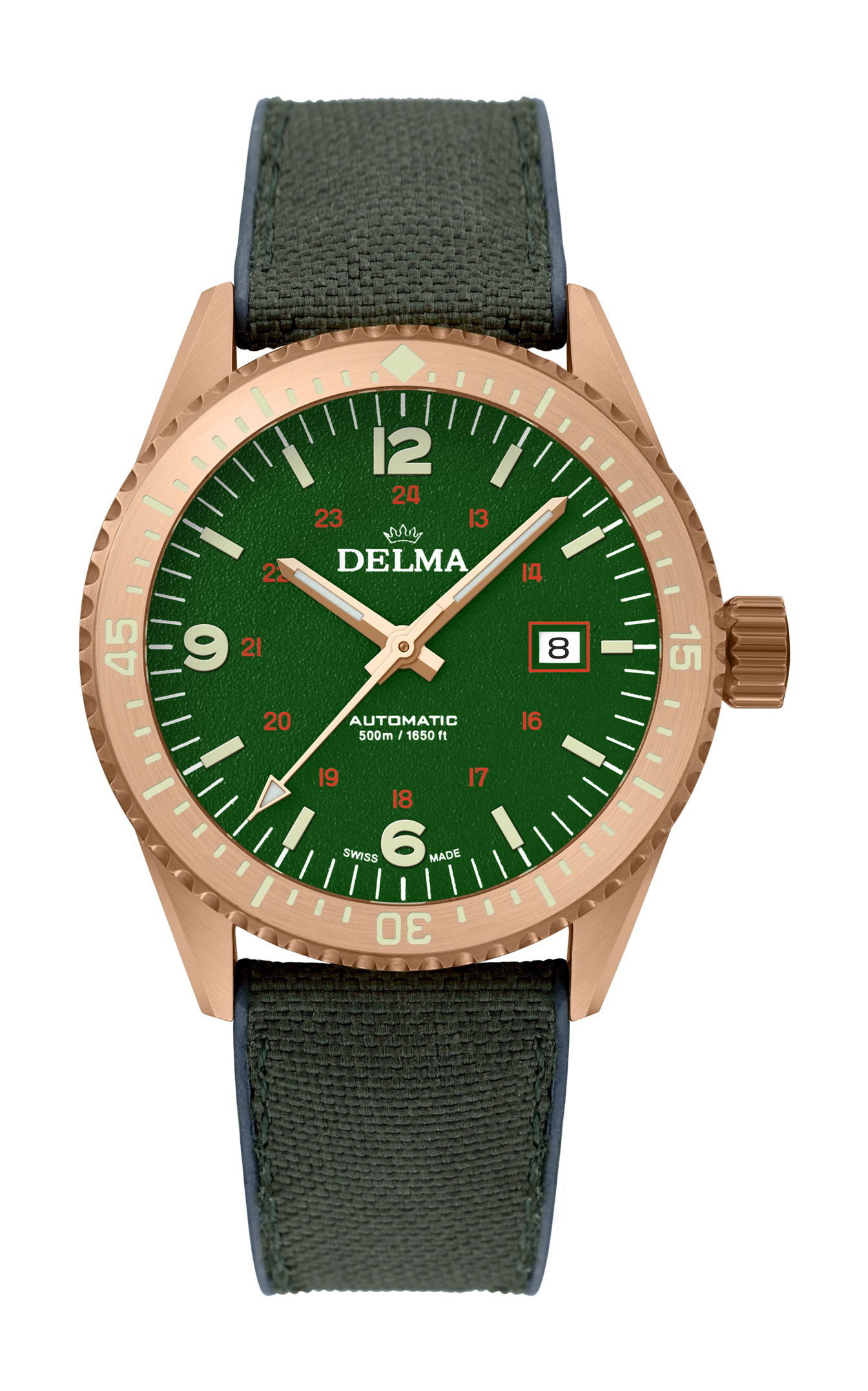 Delma Cayman Bronze luxury timepiece - detailed view