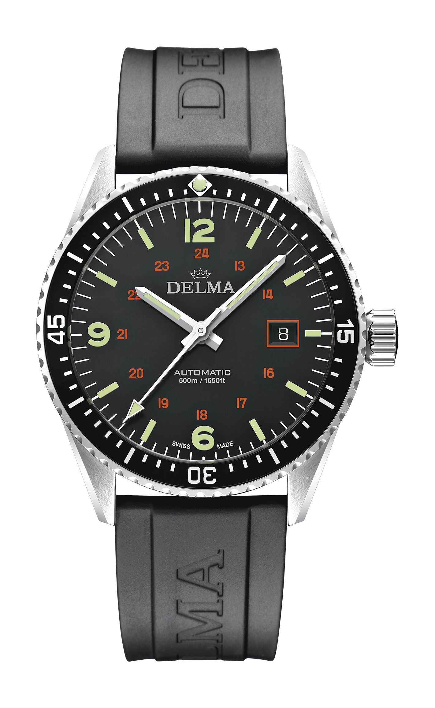 Delma Cayman Field Automatic luxury timepiece - detailed view