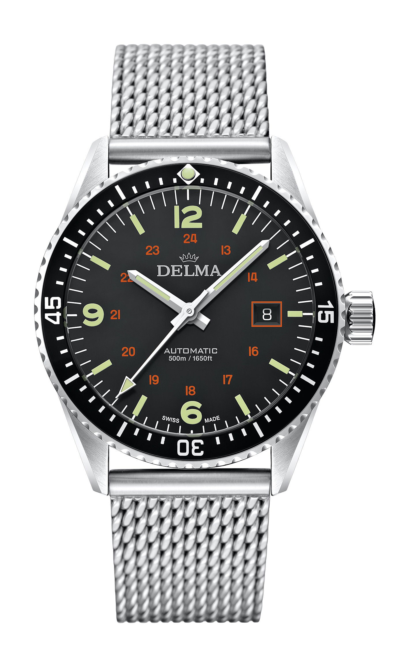 Delma Cayman Field Automatic luxury timepiece - detailed view