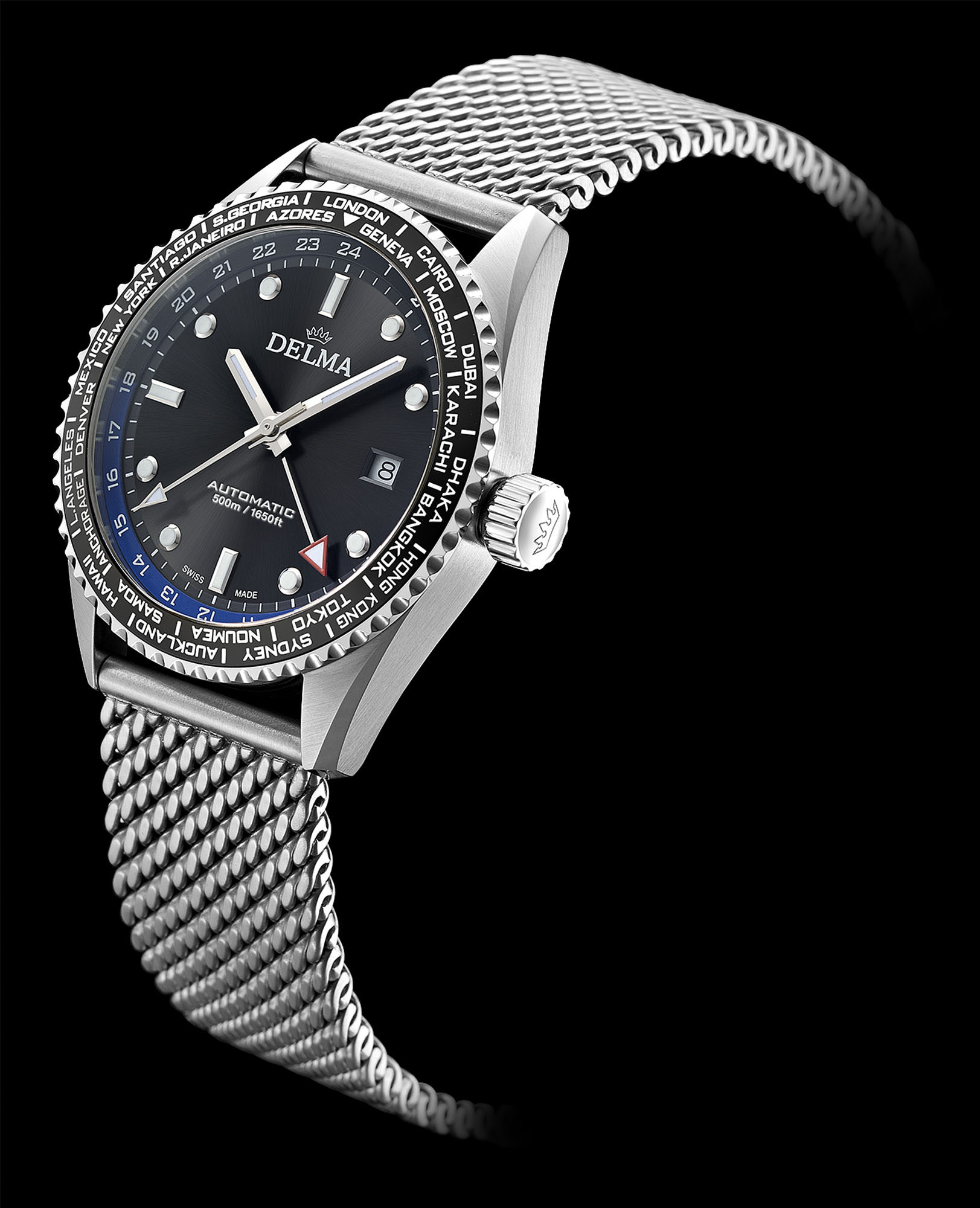 Delma Cayman Worldtimer Automatic - View 2