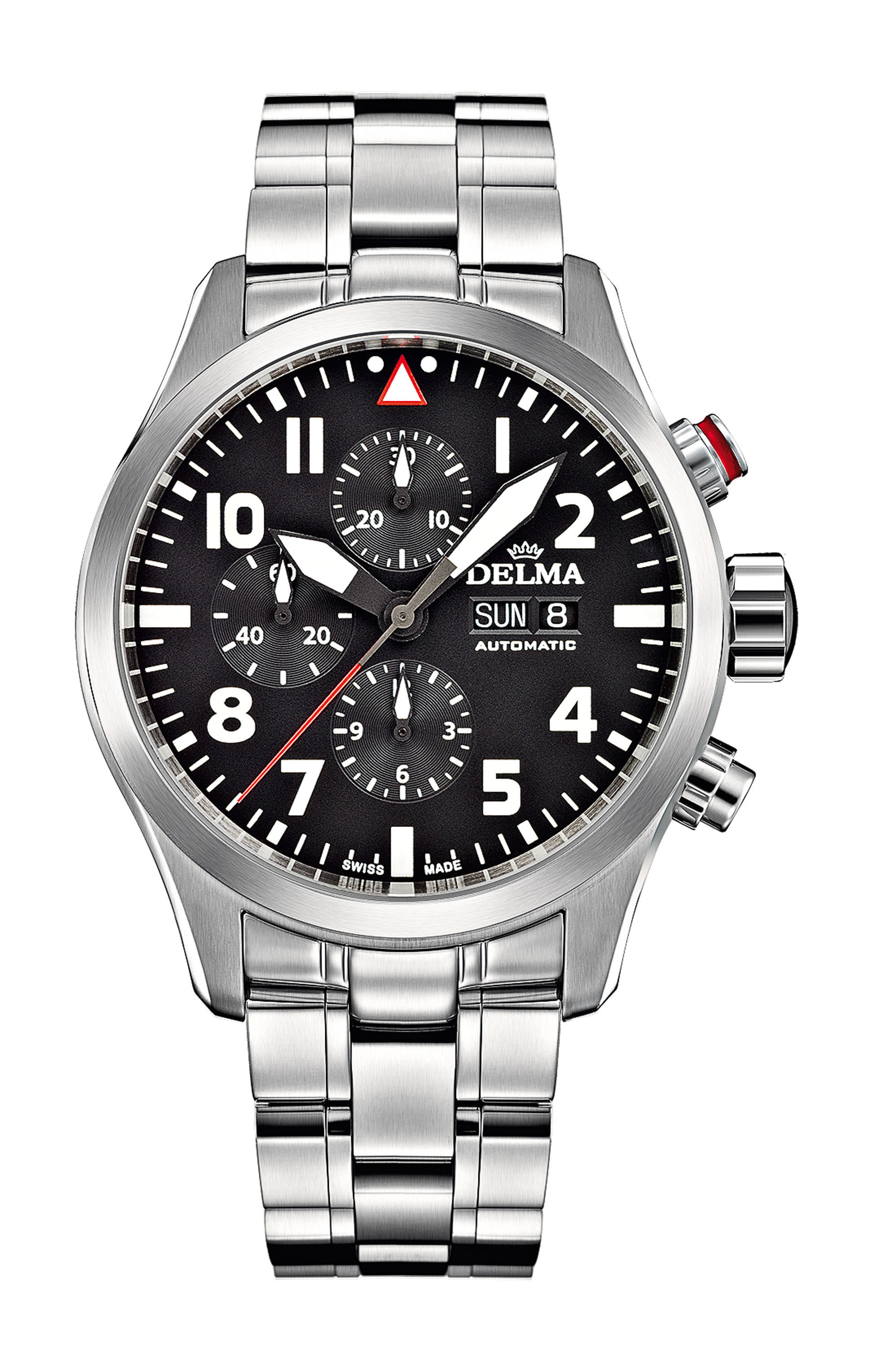 Delma Commander Chronograph luxury timepiece - detailed view