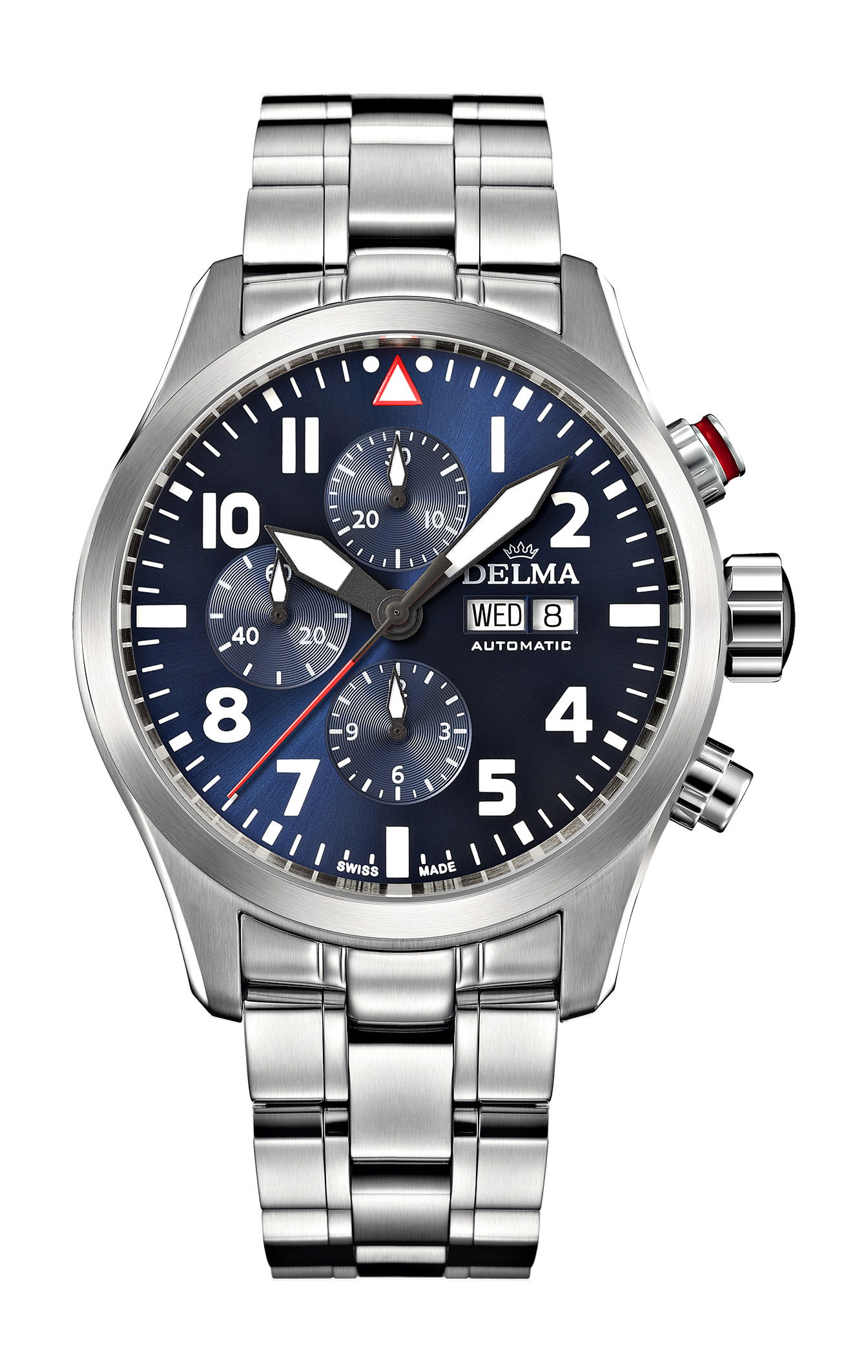 Delma Commander Chronograph luxury timepiece - detailed view