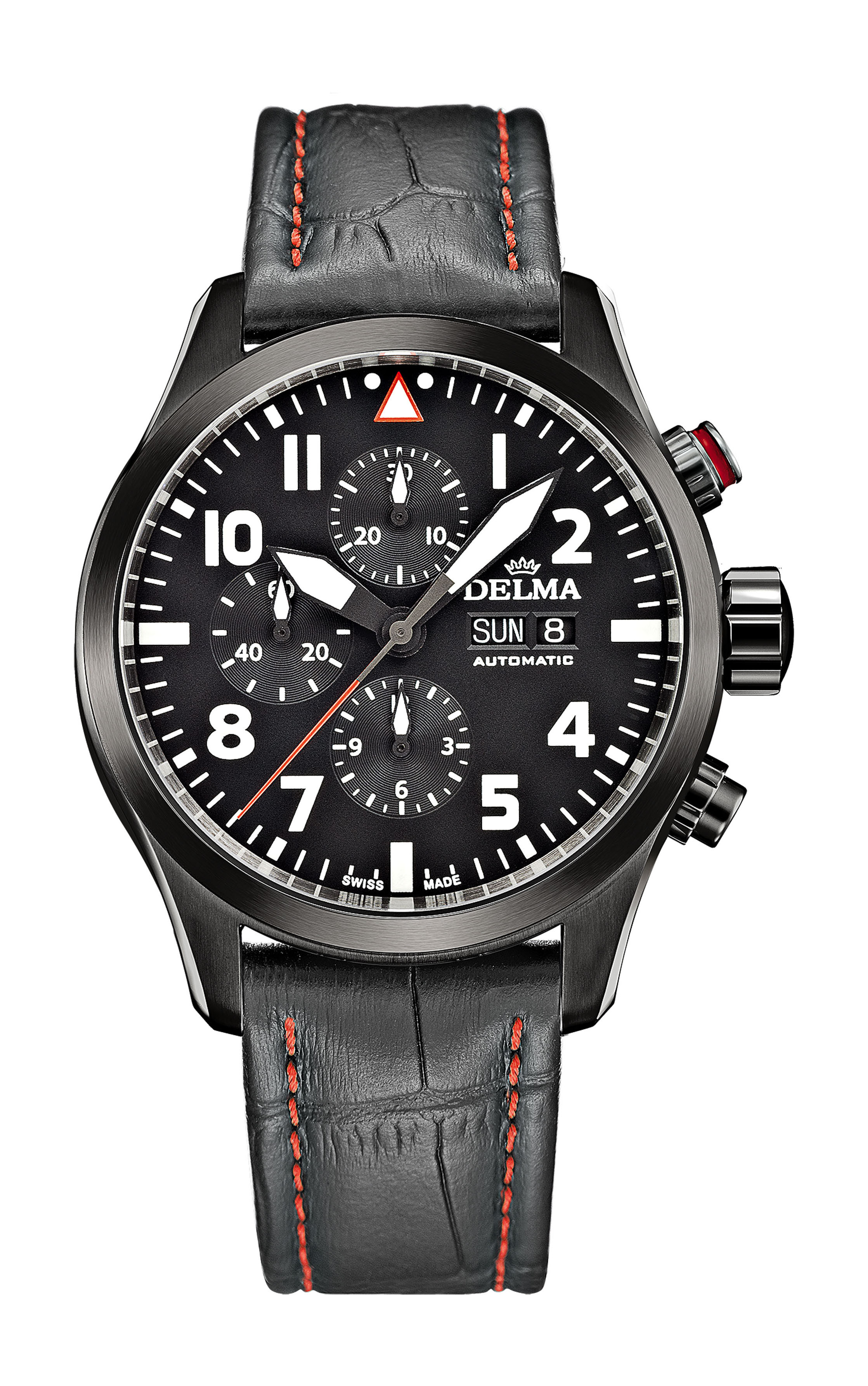 Delma Commander Chronograph luxury timepiece - detailed view