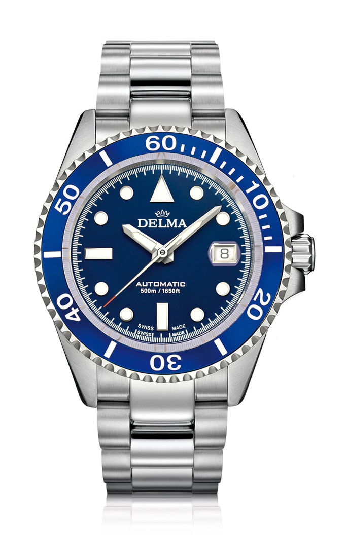 Delma Commodore Automatic luxury timepiece - detailed view