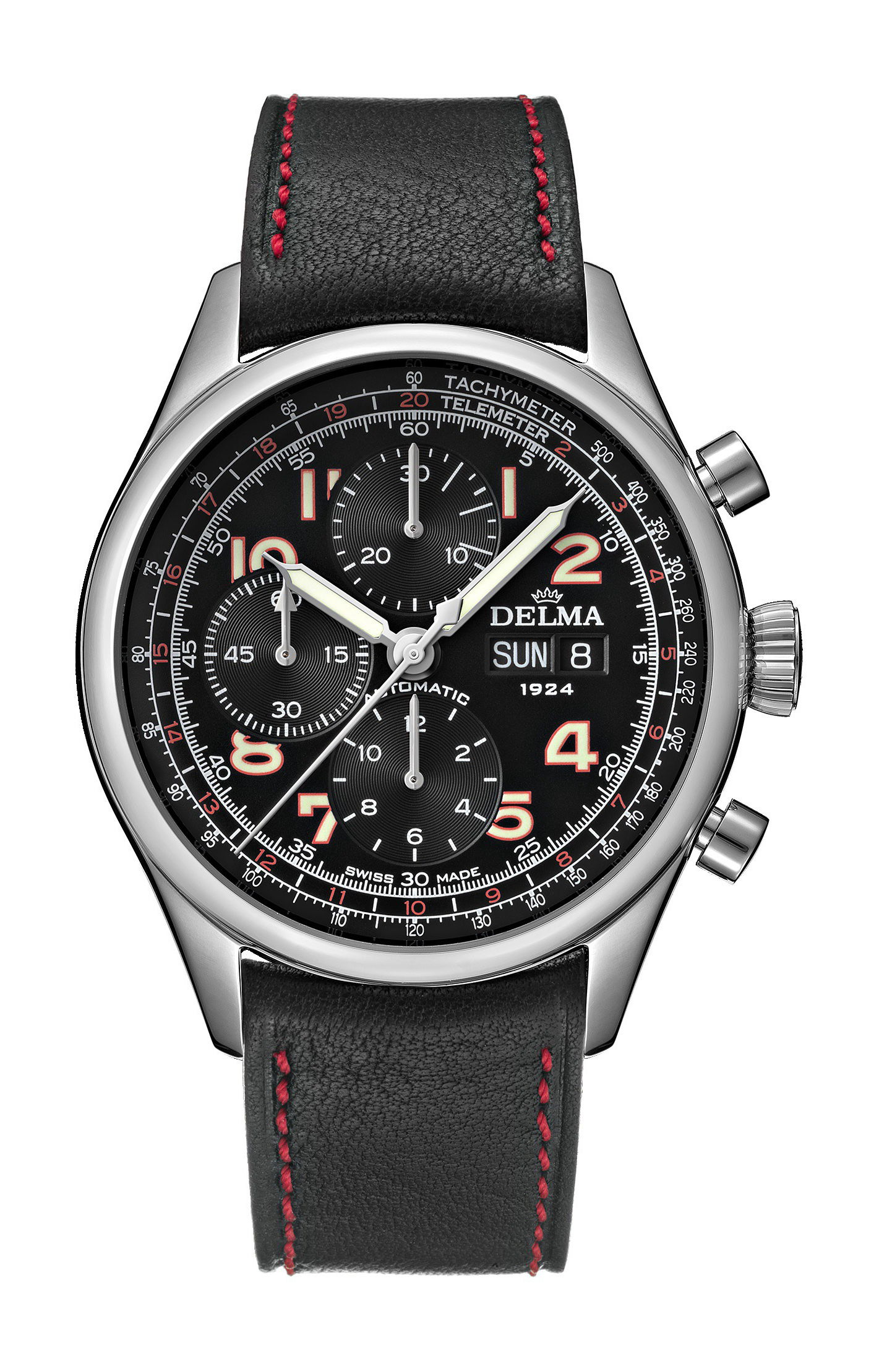 Delma Heritage Chronograph 100 Years LE luxury timepiece - detailed view