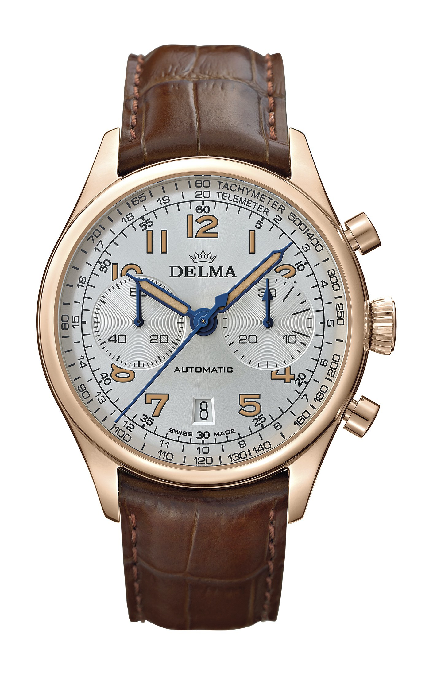 Delma Heritage Chronograph LE luxury timepiece - detailed view