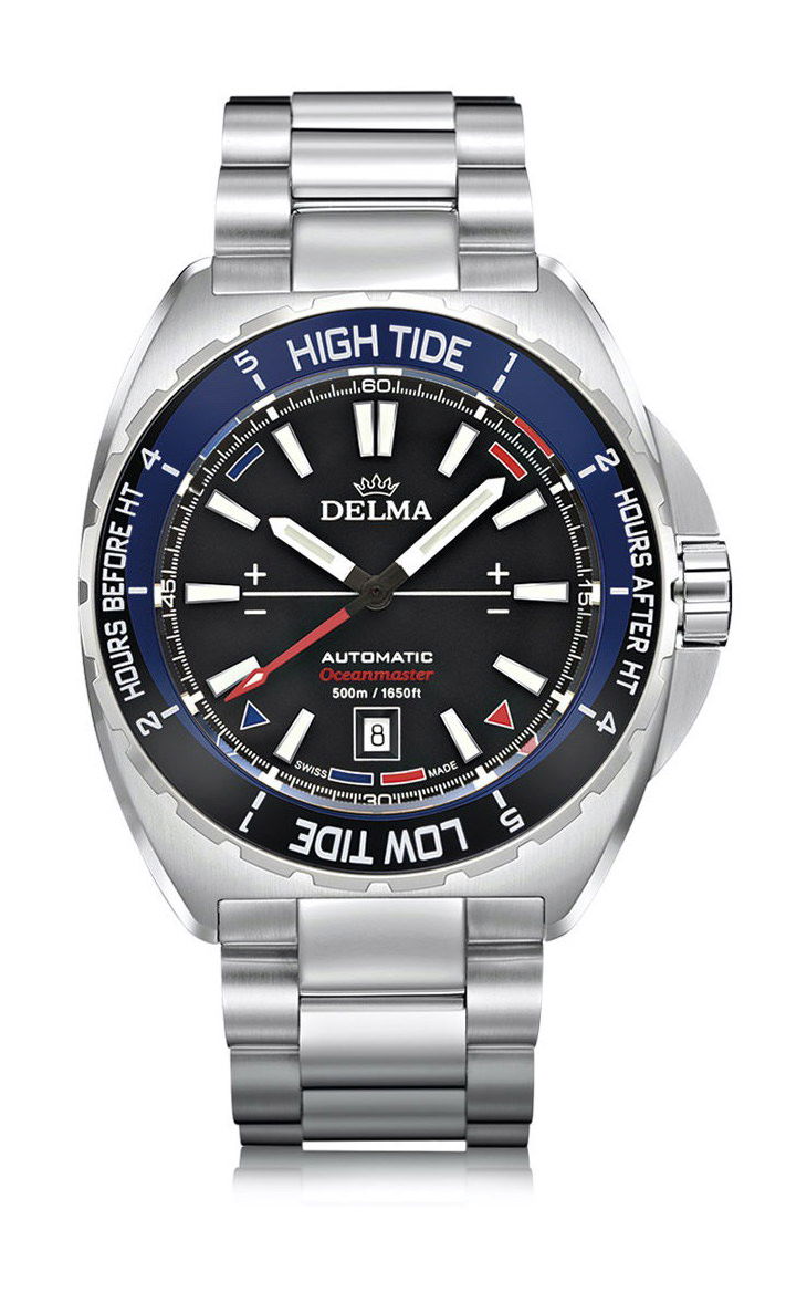 Delma Oceanmaster Tide Automatic luxury timepiece - detailed view