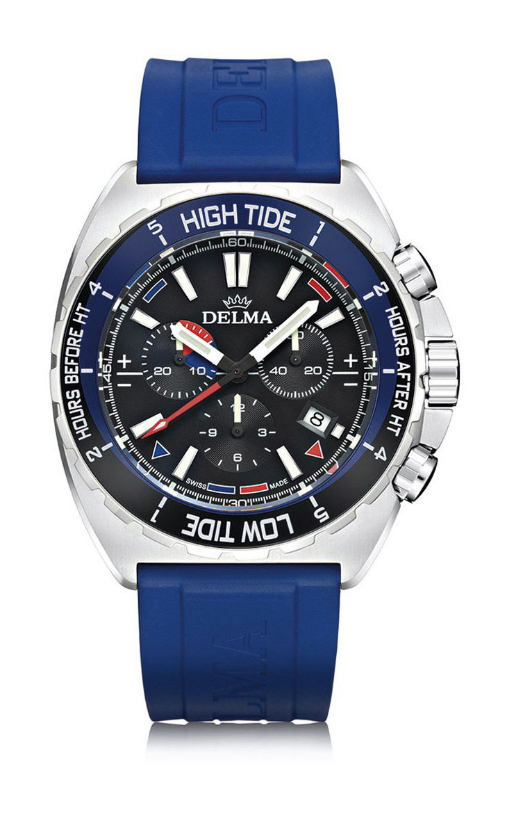 Delma Oceanmaster Tide Chronograph luxury timepiece - detailed view