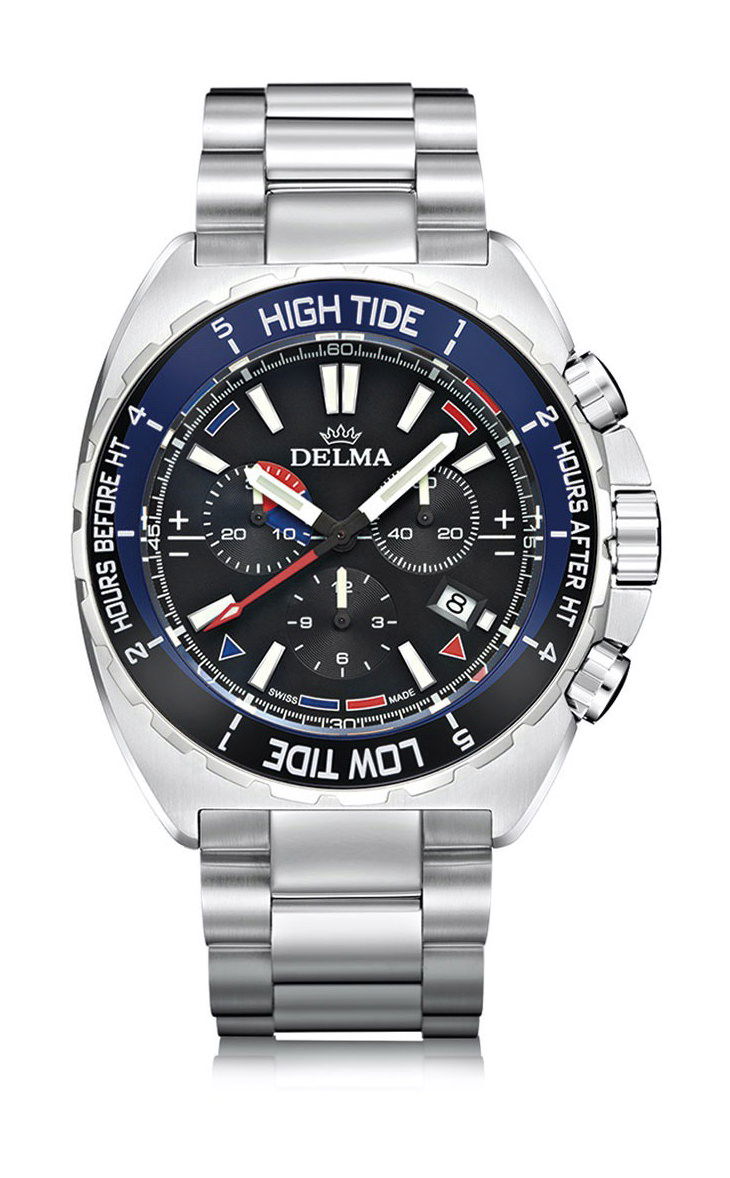 Delma Oceanmaster Tide Chronograph luxury timepiece - detailed view