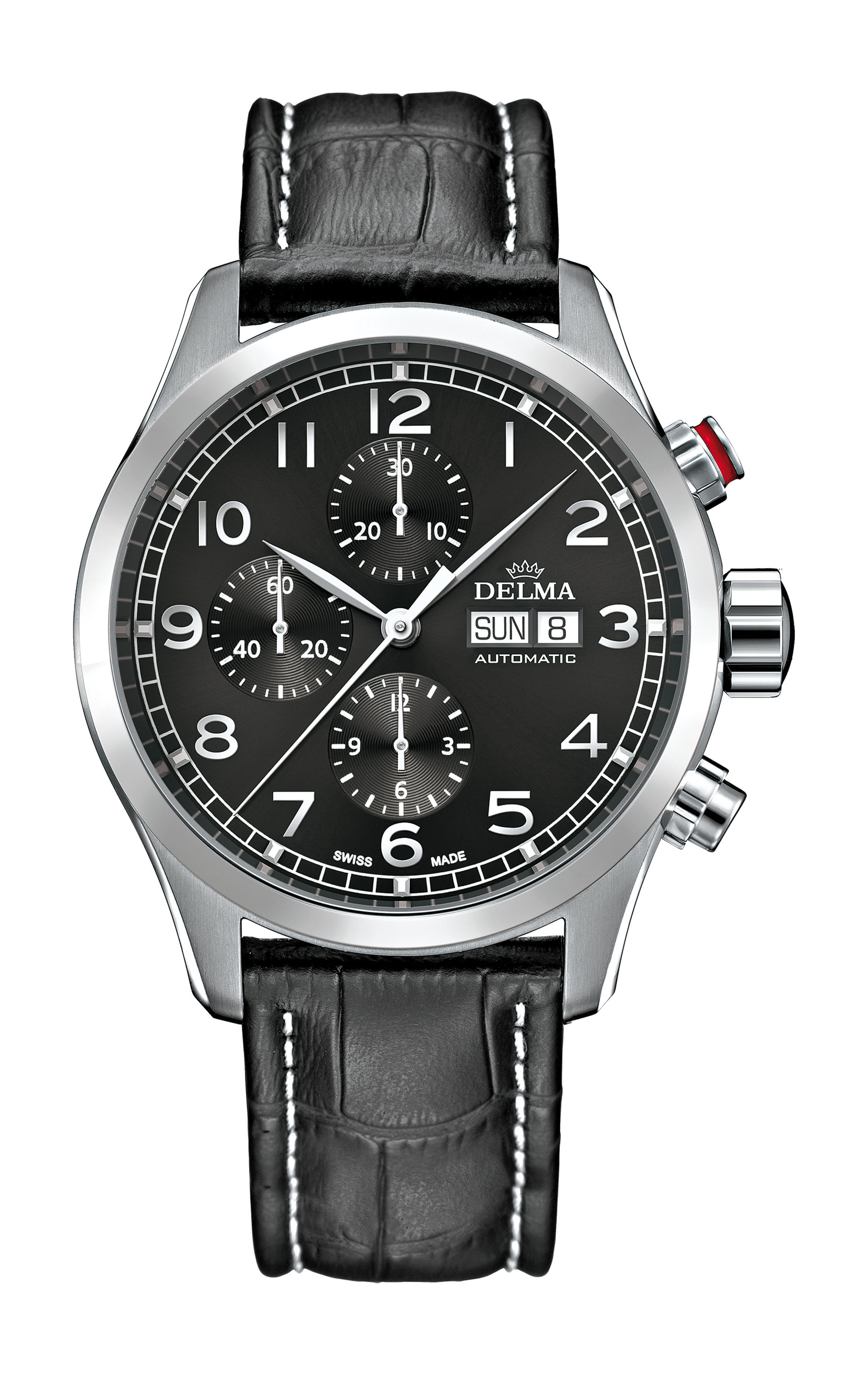 Delma Pioneer Chronograph luxury timepiece - detailed view