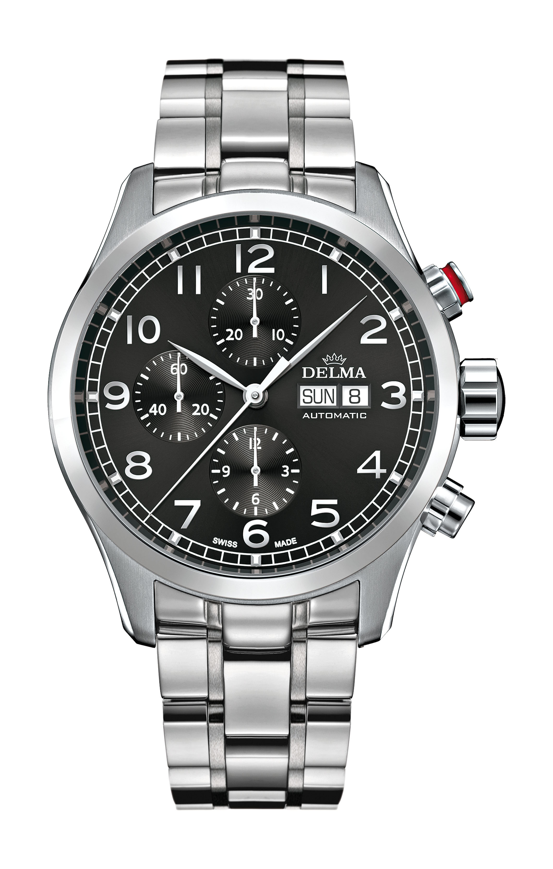 Delma Pioneer Chronograph luxury timepiece - detailed view