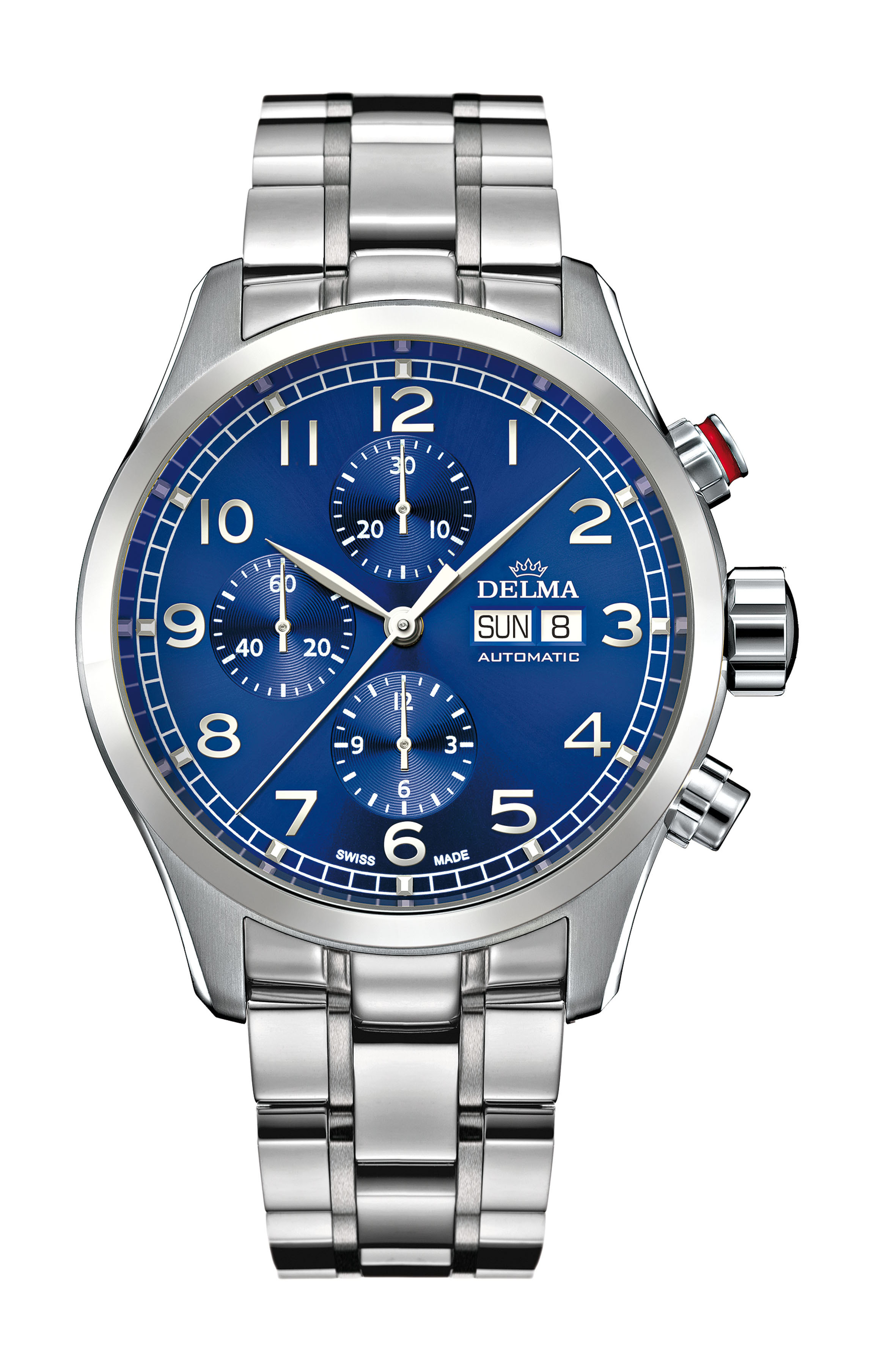 Delma Pioneer Chronograph luxury timepiece - detailed view