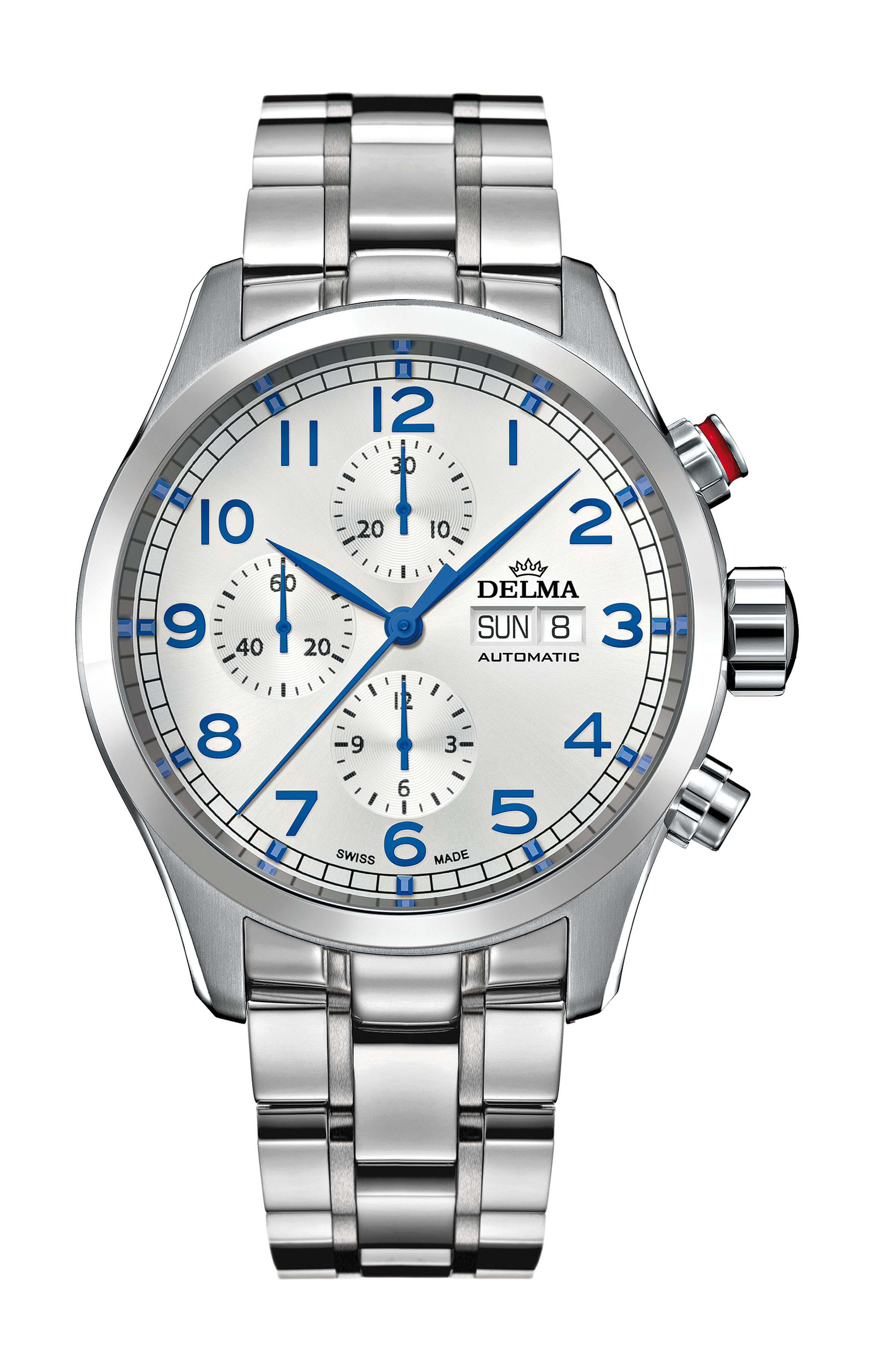Delma Pioneer Chronograph luxury timepiece - detailed view