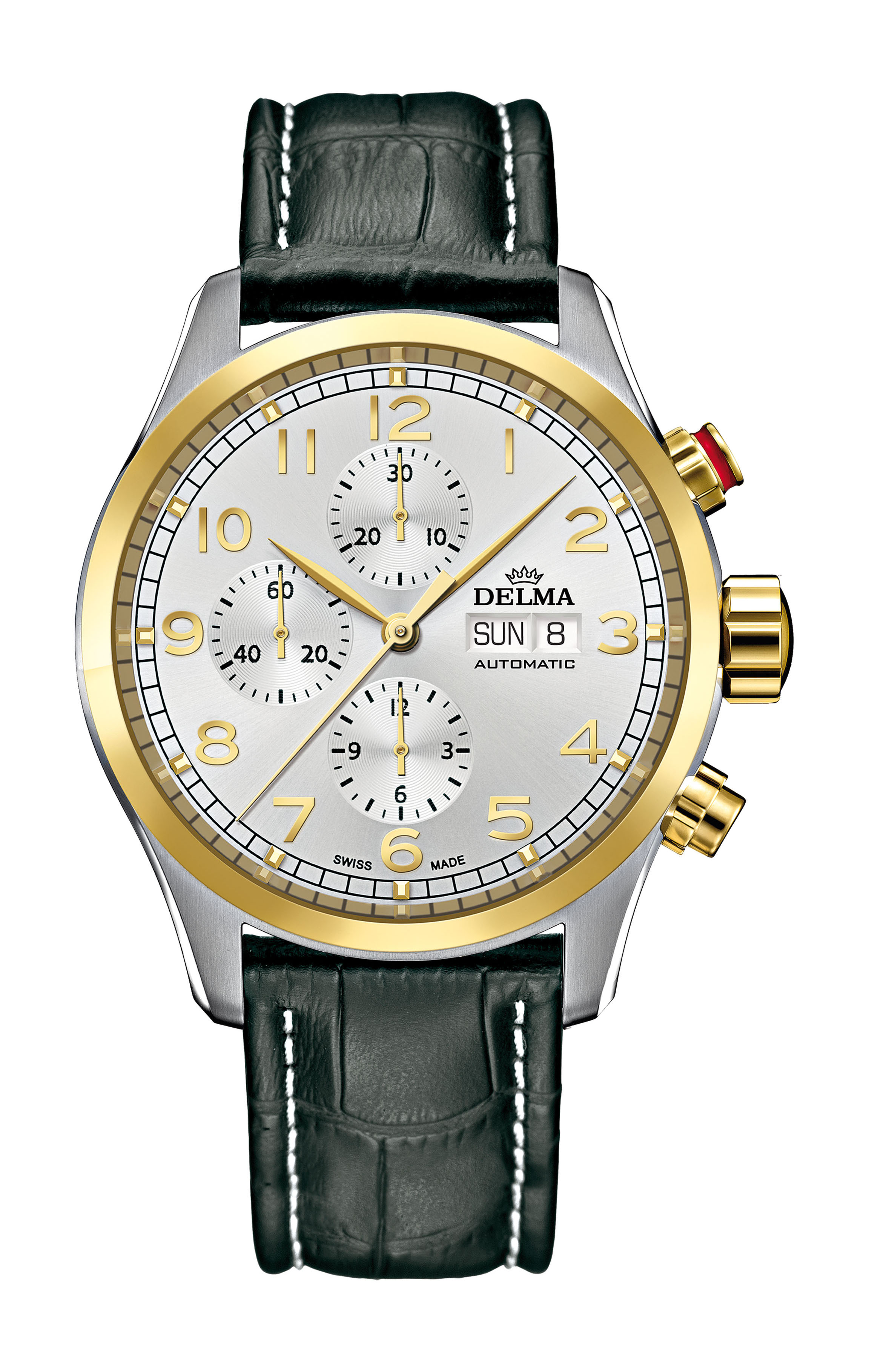 Delma Pioneer Chronograph luxury timepiece - detailed view