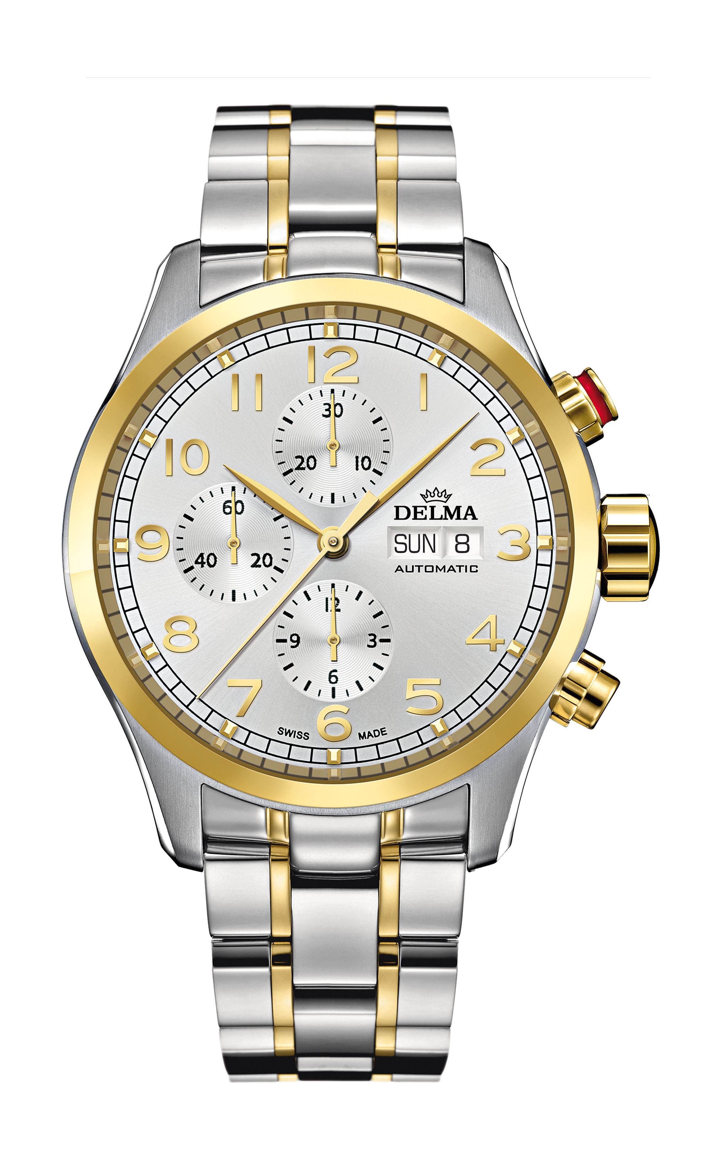 Delma Pioneer Chronograph luxury timepiece - detailed view