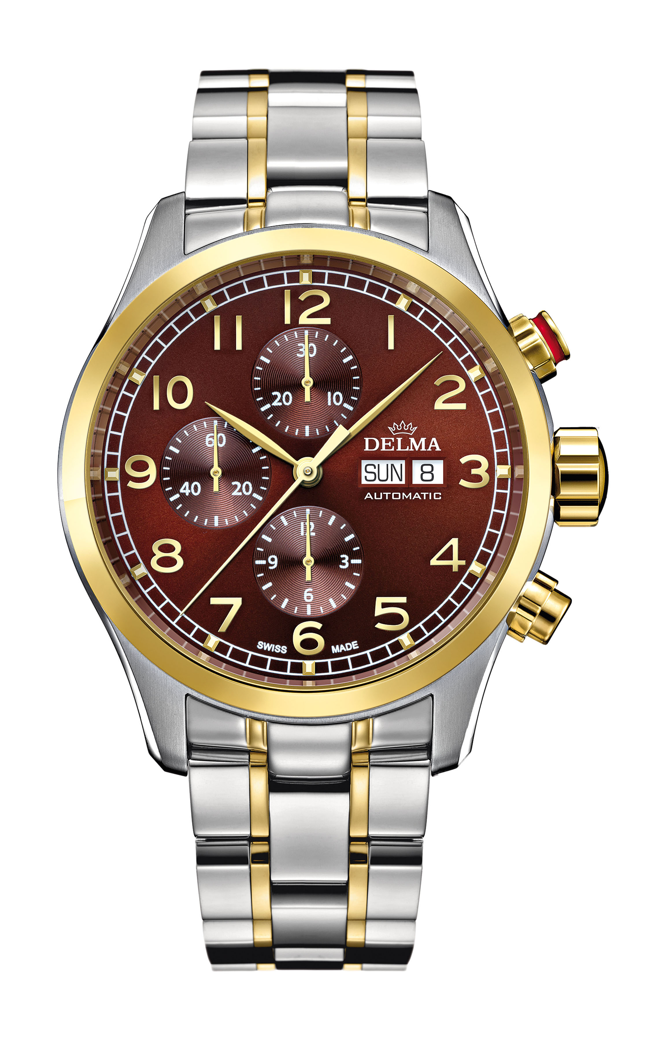 Delma Pioneer Chronograph luxury timepiece - detailed view