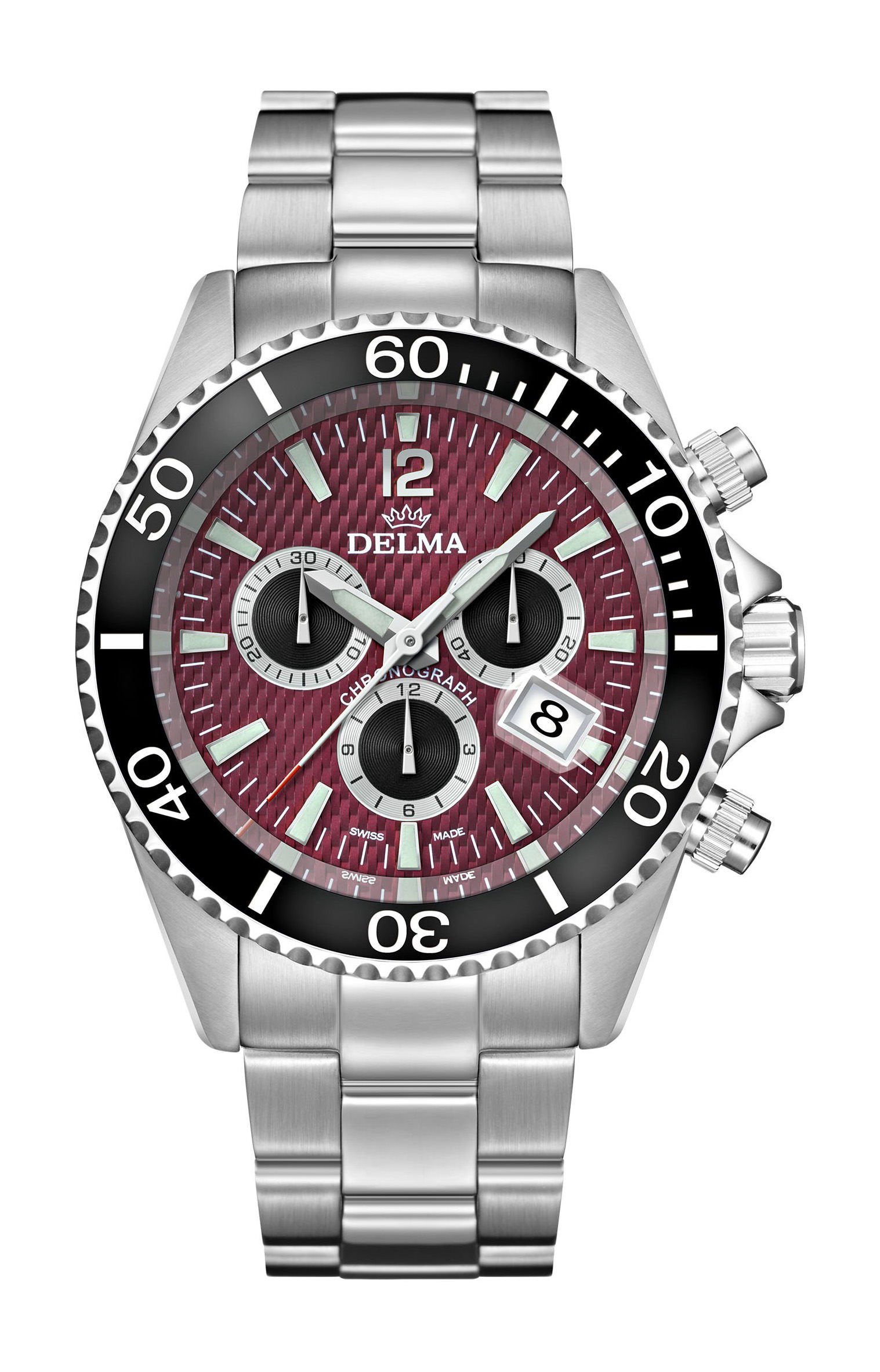 Delma Santiago Chronograph luxury timepiece - detailed view