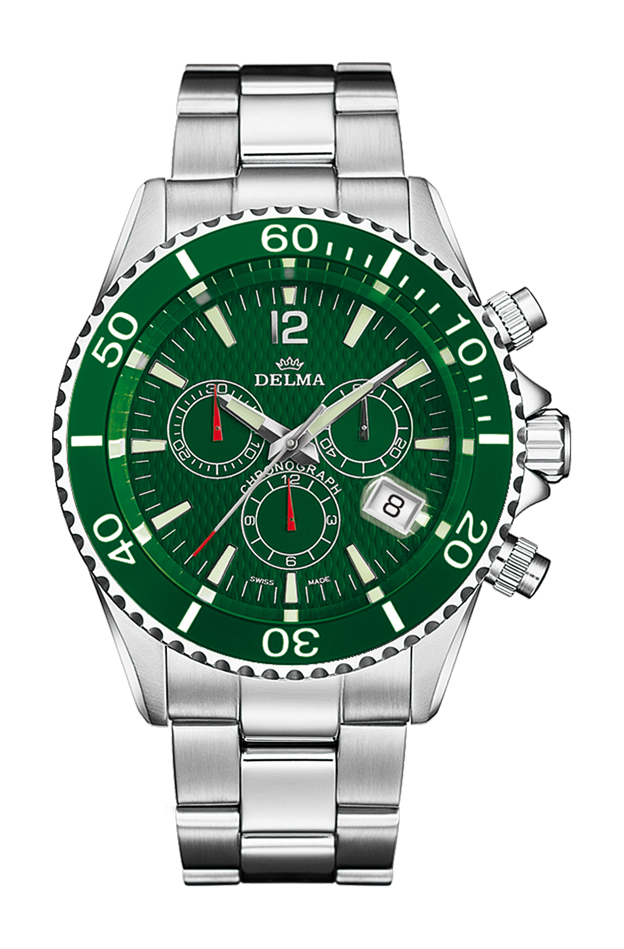 Delma Santiago Chronograph luxury timepiece - detailed view