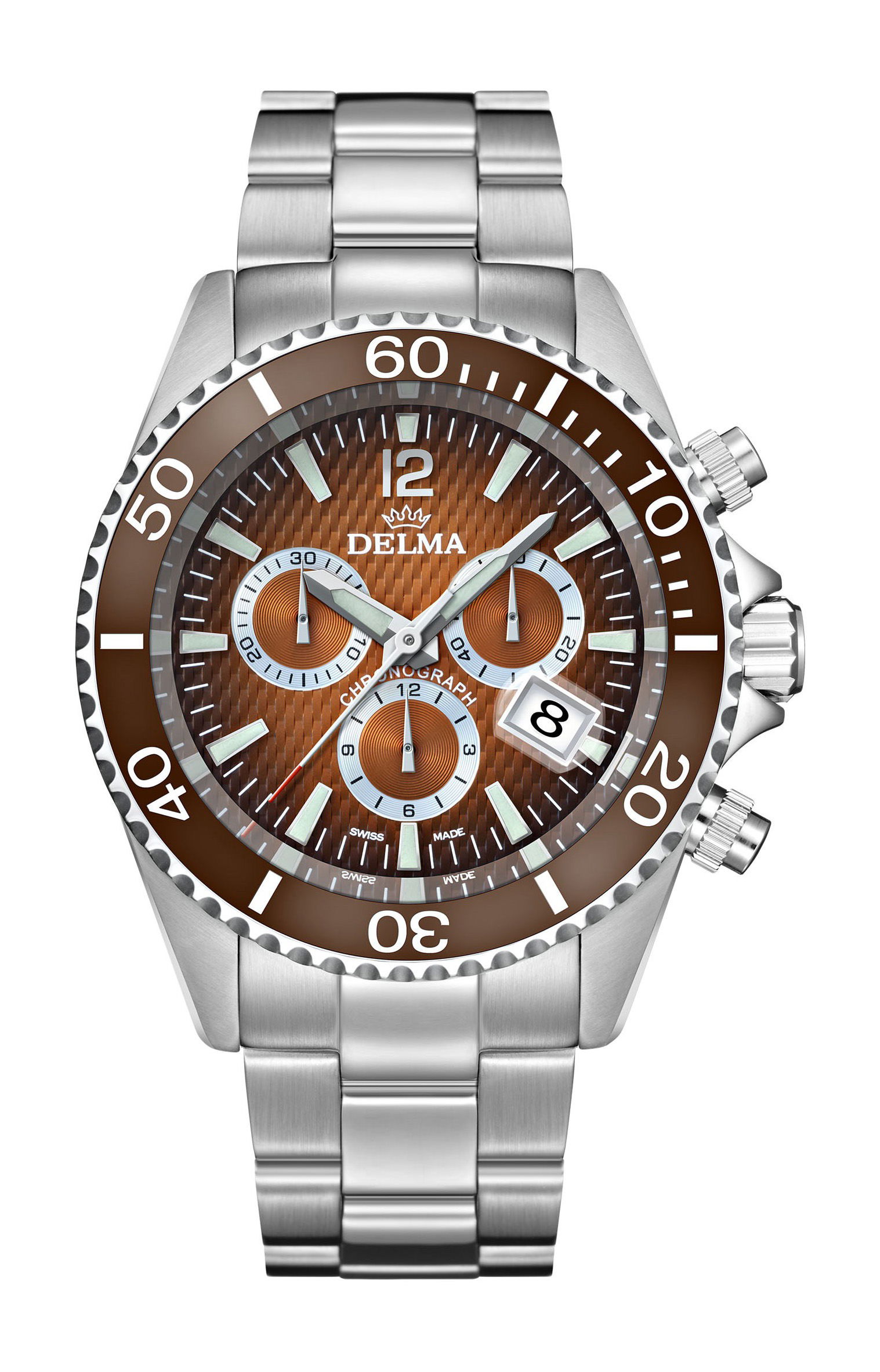 Delma Santiago Chronograph luxury timepiece - detailed view