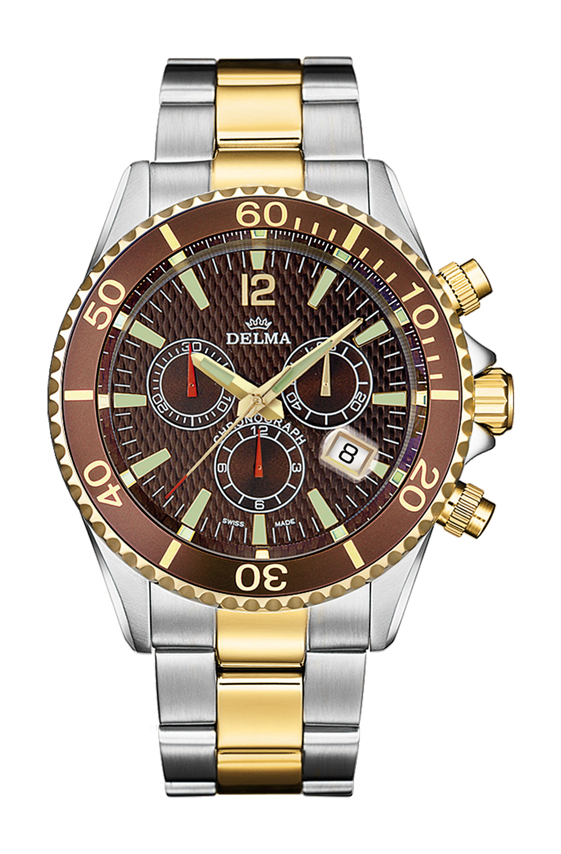 Delma Santiago Chronograph luxury timepiece - detailed view