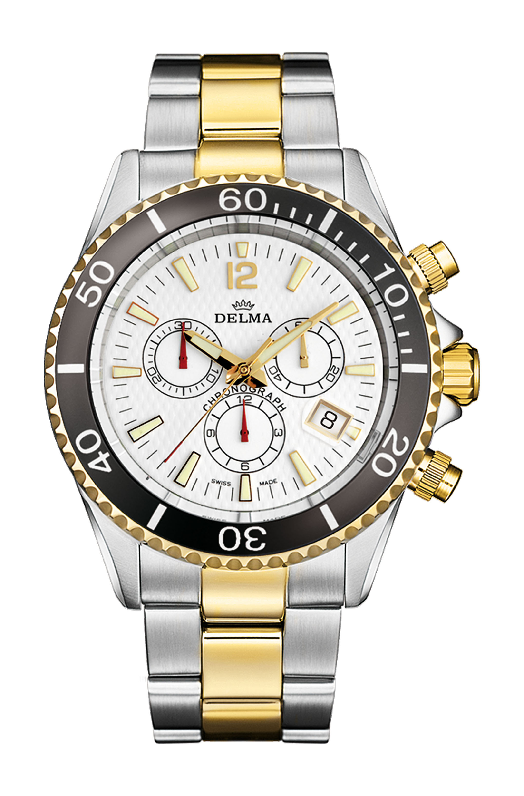 Delma Santiago Chronograph Ceramic luxury timepiece - detailed view