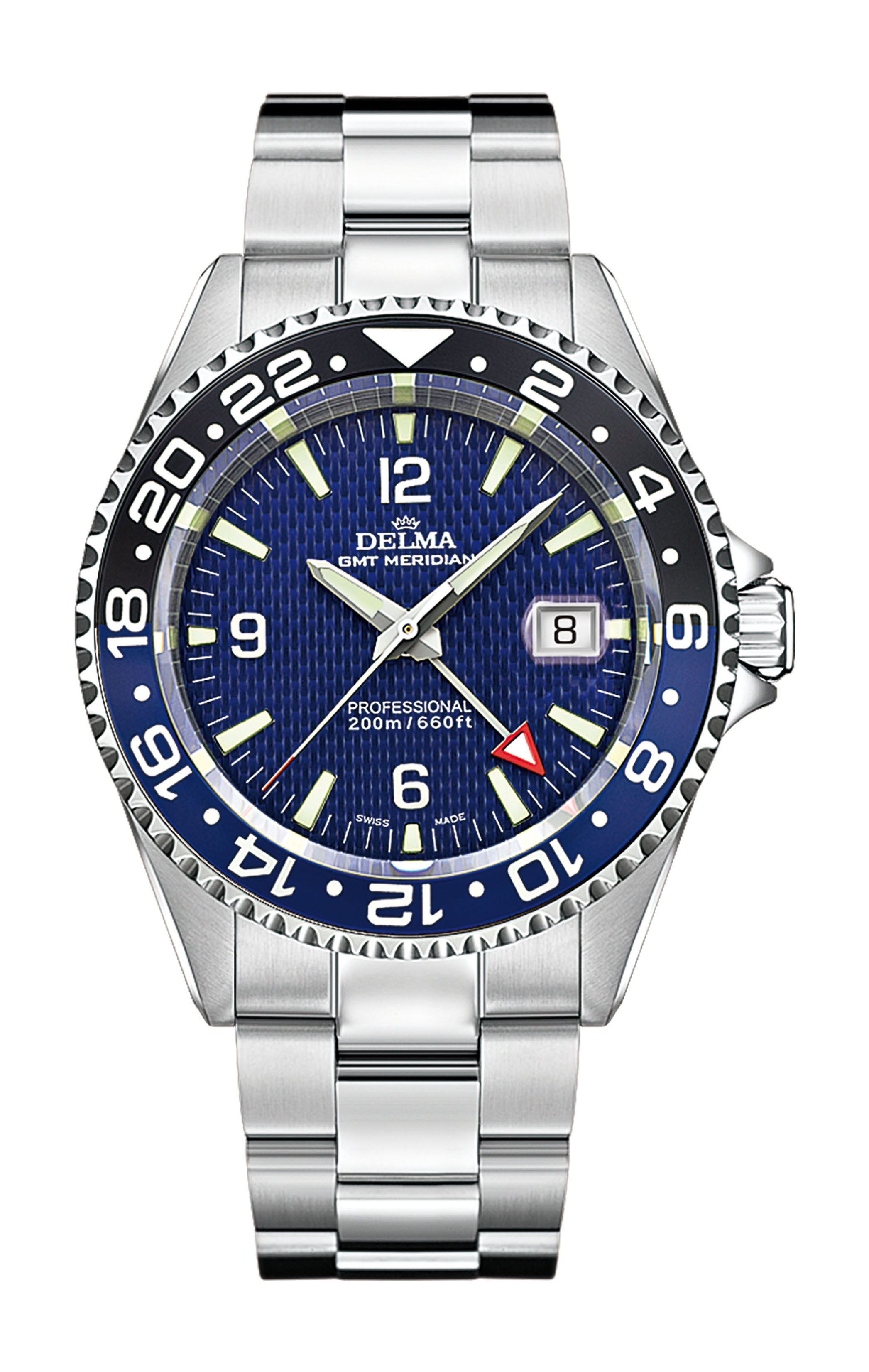 Delma Santiago GMT Meridian luxury timepiece - detailed view