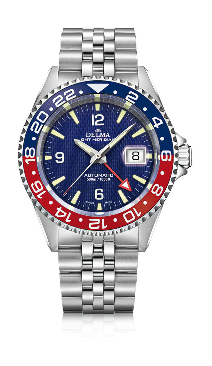 Delma Santiago GMT Meridian luxury timepiece - detailed view