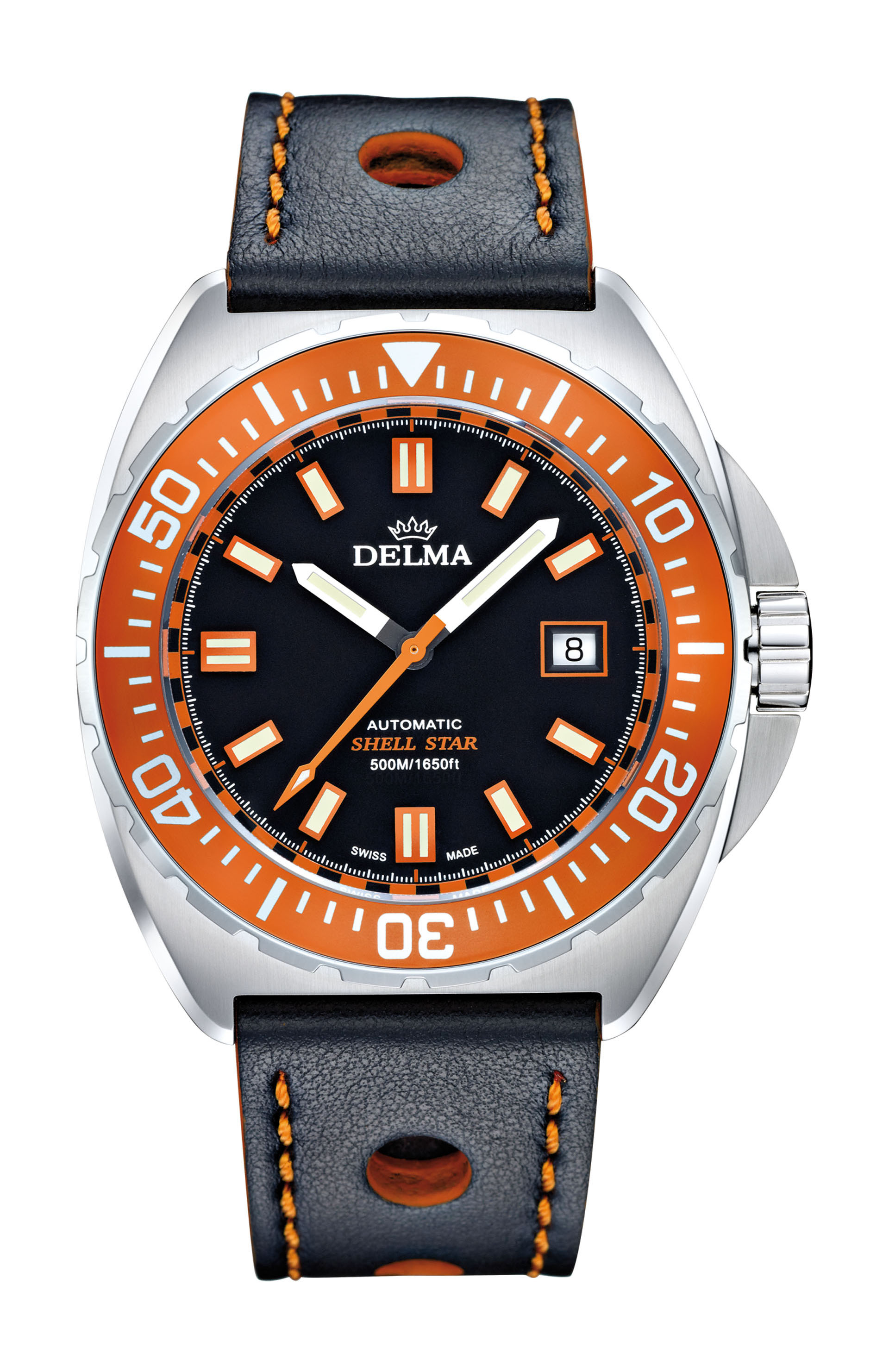 Delma Shell Star Automatic luxury timepiece - detailed view