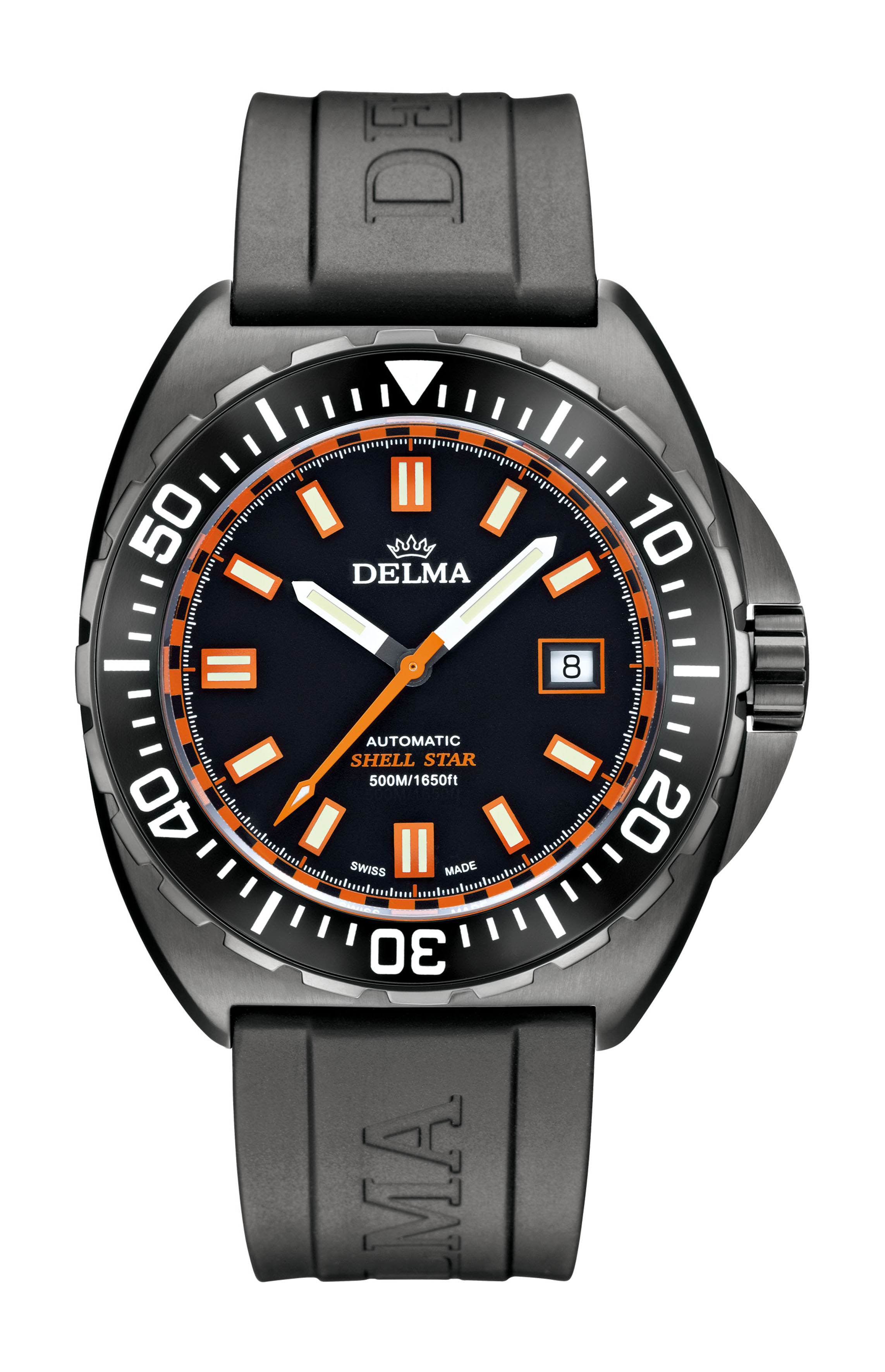 Delma Shell Star Black Tag luxury timepiece - detailed view