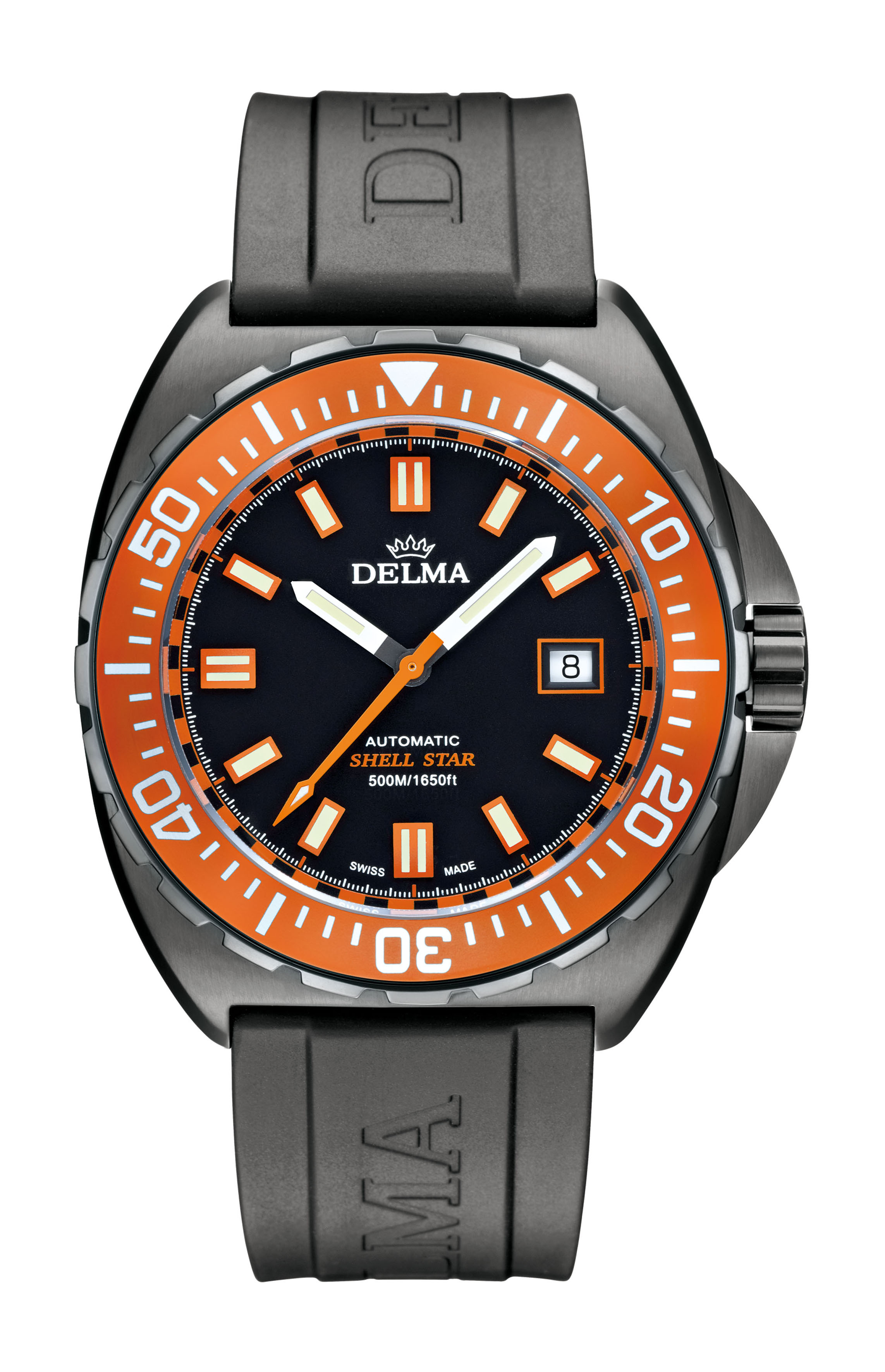 Delma Shell Star Black Tag luxury timepiece - detailed view