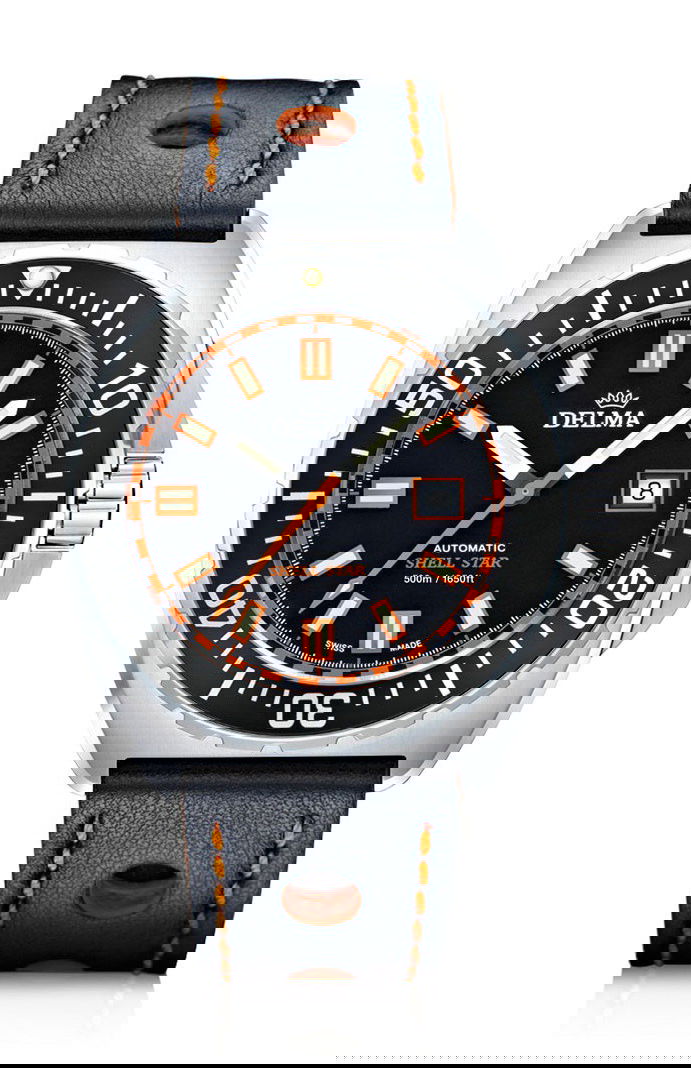 Delma Shell Star Automatic luxury timepiece - detailed view
