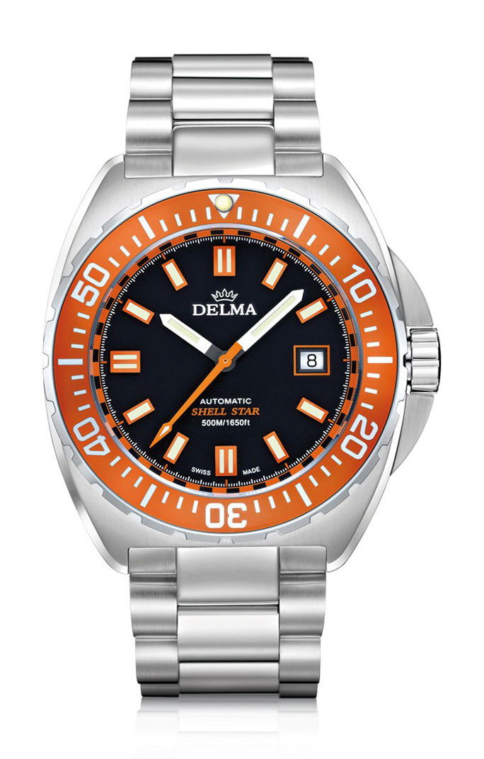 Delma Shell Star Automatic luxury timepiece - detailed view