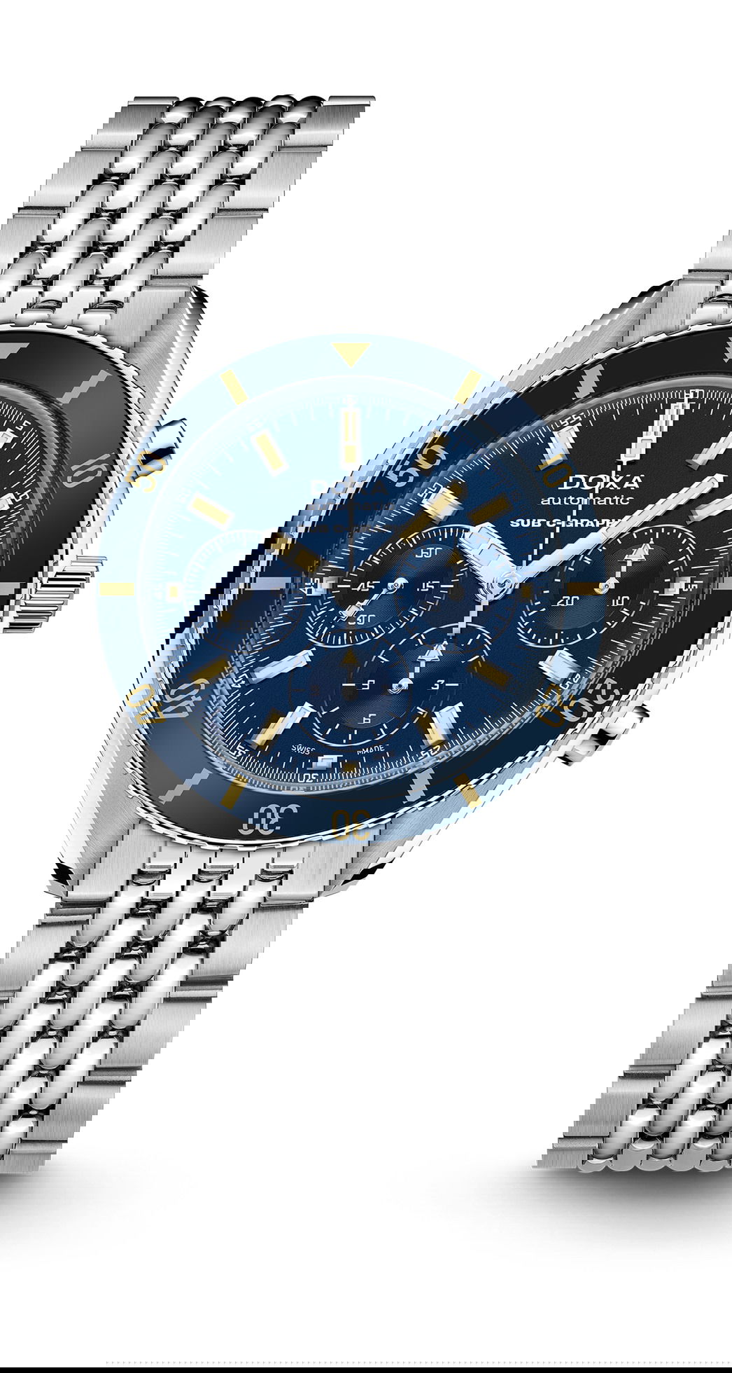 Doxa SUB 200 C-Graph Caribbean luxury timepiece - detailed view