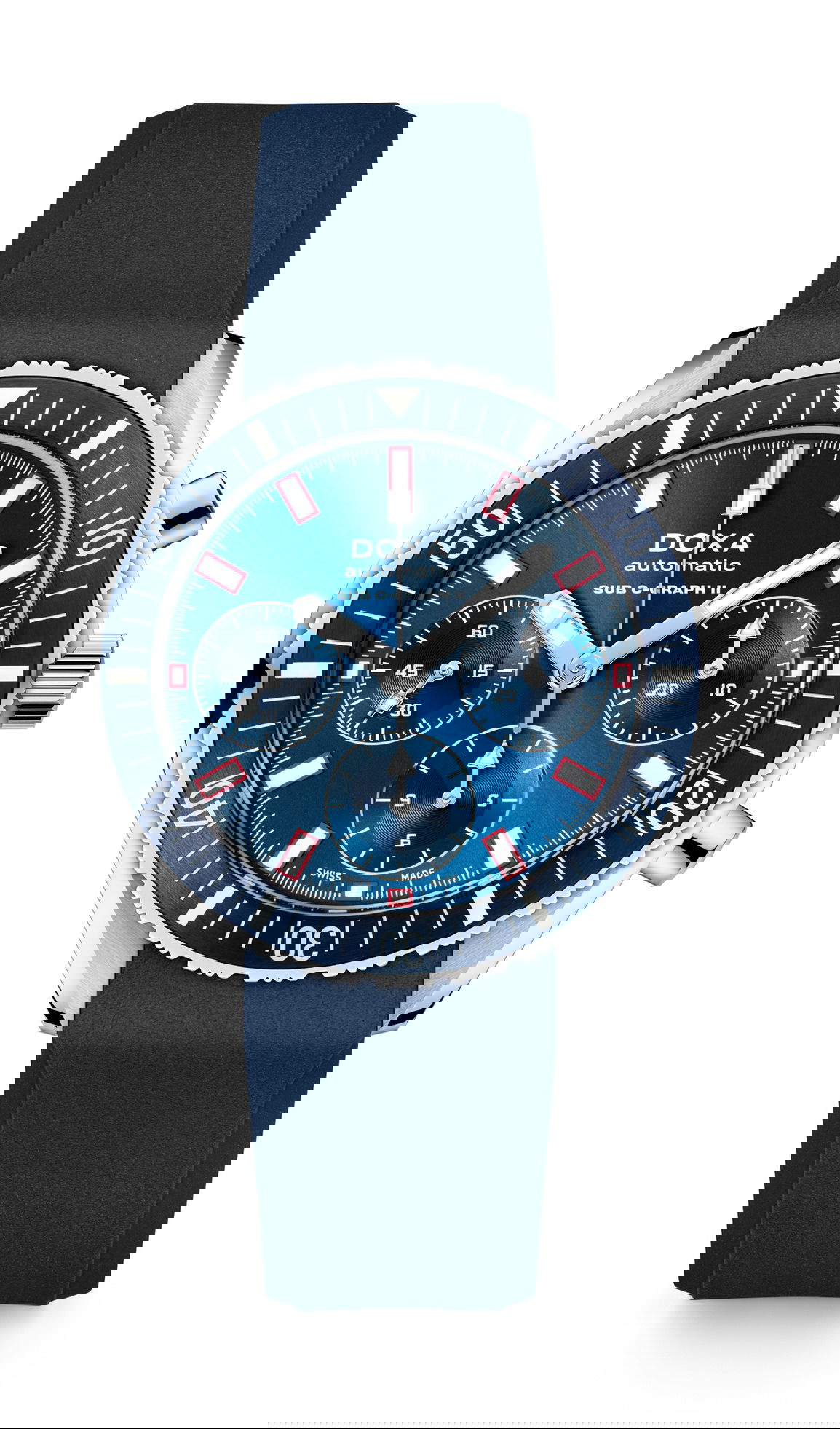 Doxa SUB 200 C-Graph II Caribbean luxury timepiece - detailed view