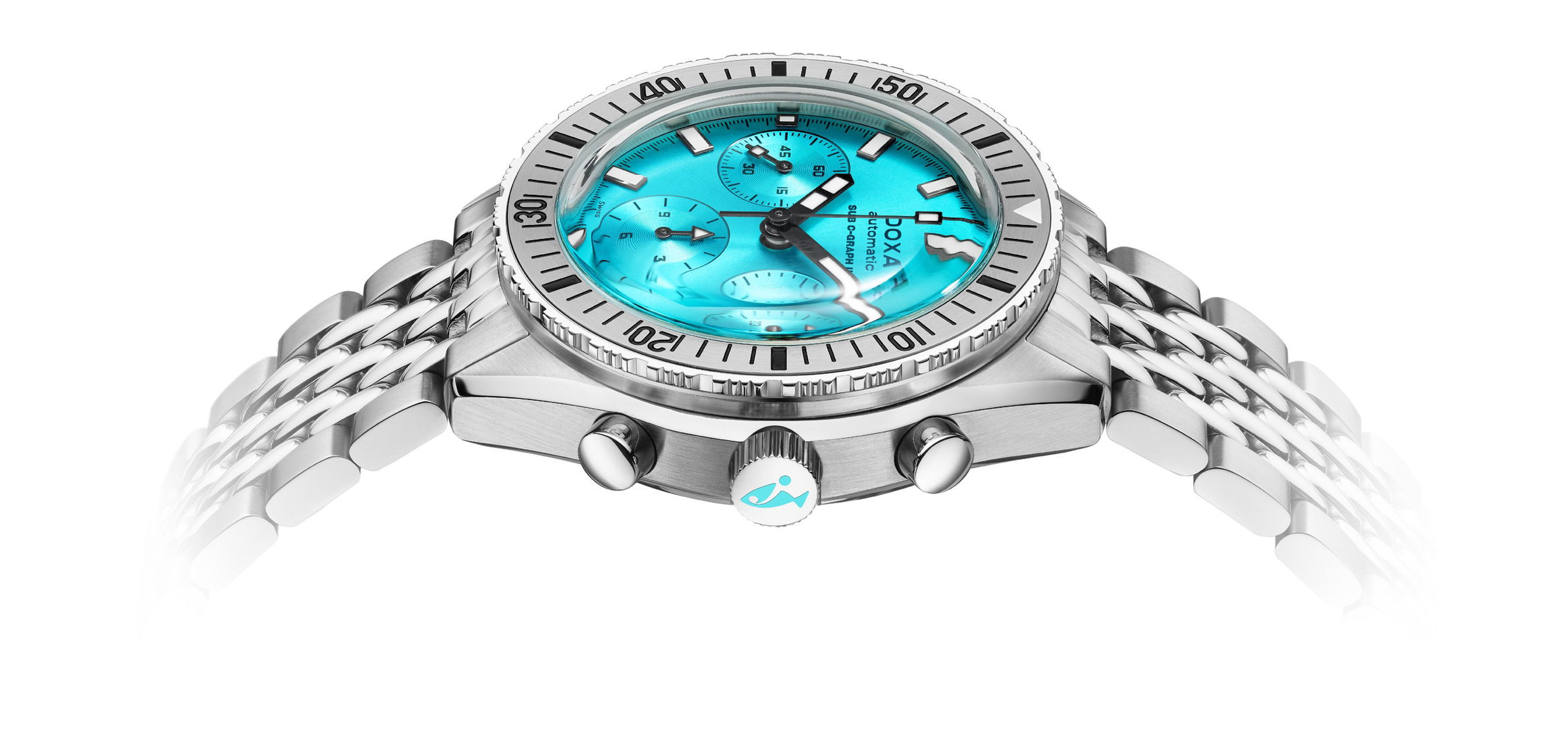Doxa SUB 200 C-Graph II Aquamarine - View 3