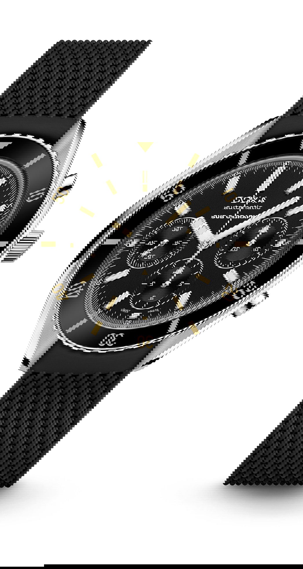 Doxa SUB 200 C-Graph Sharkhunter luxury timepiece - detailed view
