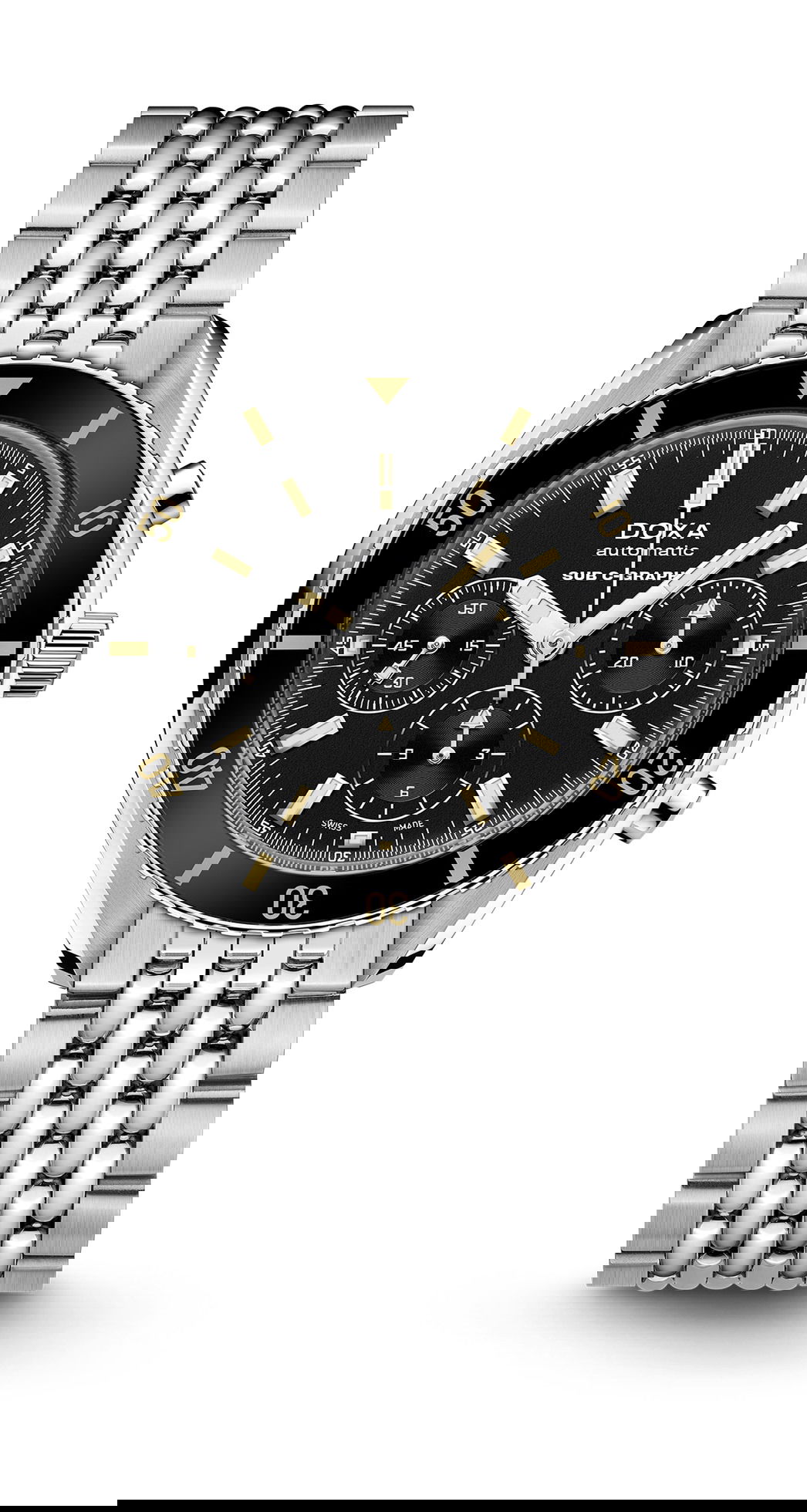 Doxa SUB 200 C-Graph Sharkhunter luxury timepiece - detailed view