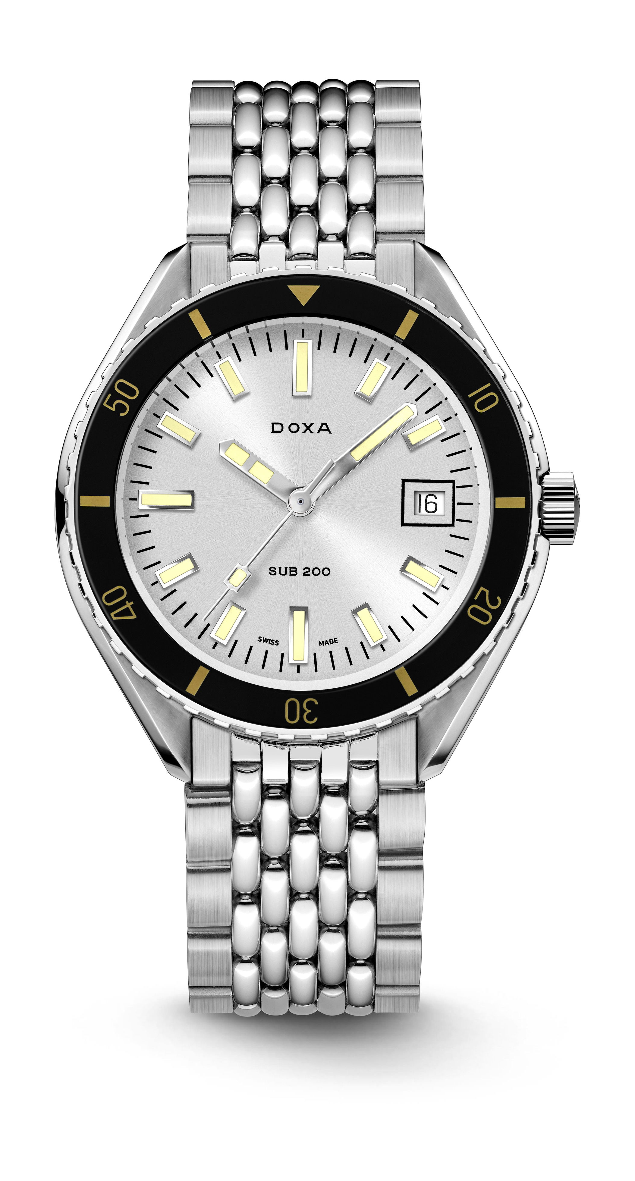 Doxa SUB 200 Searambler luxury timepiece - detailed view
