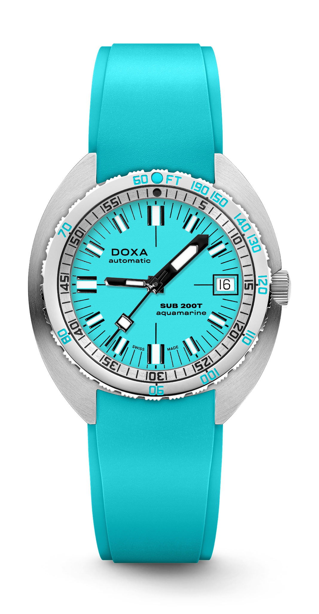 Doxa SUB 200T Aquamarine Iconic luxury timepiece - detailed view