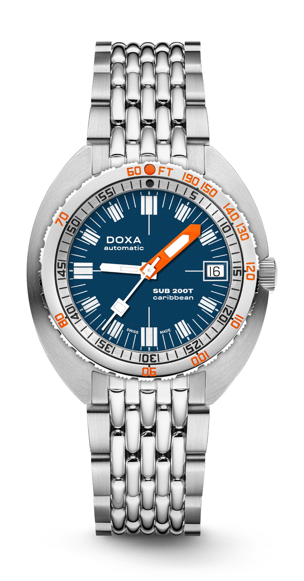 Doxa SUB 200T Caribbean Iconic luxury timepiece - detailed view