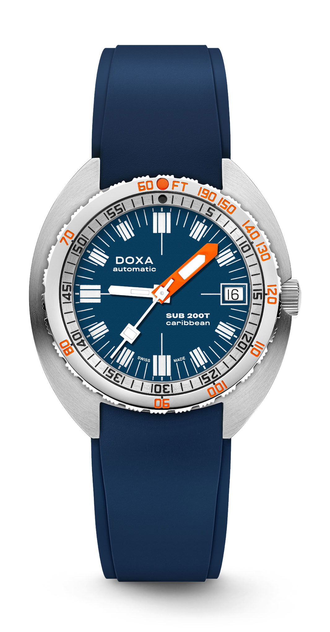 Doxa SUB 200T Caribbean Iconic luxury timepiece - detailed view
