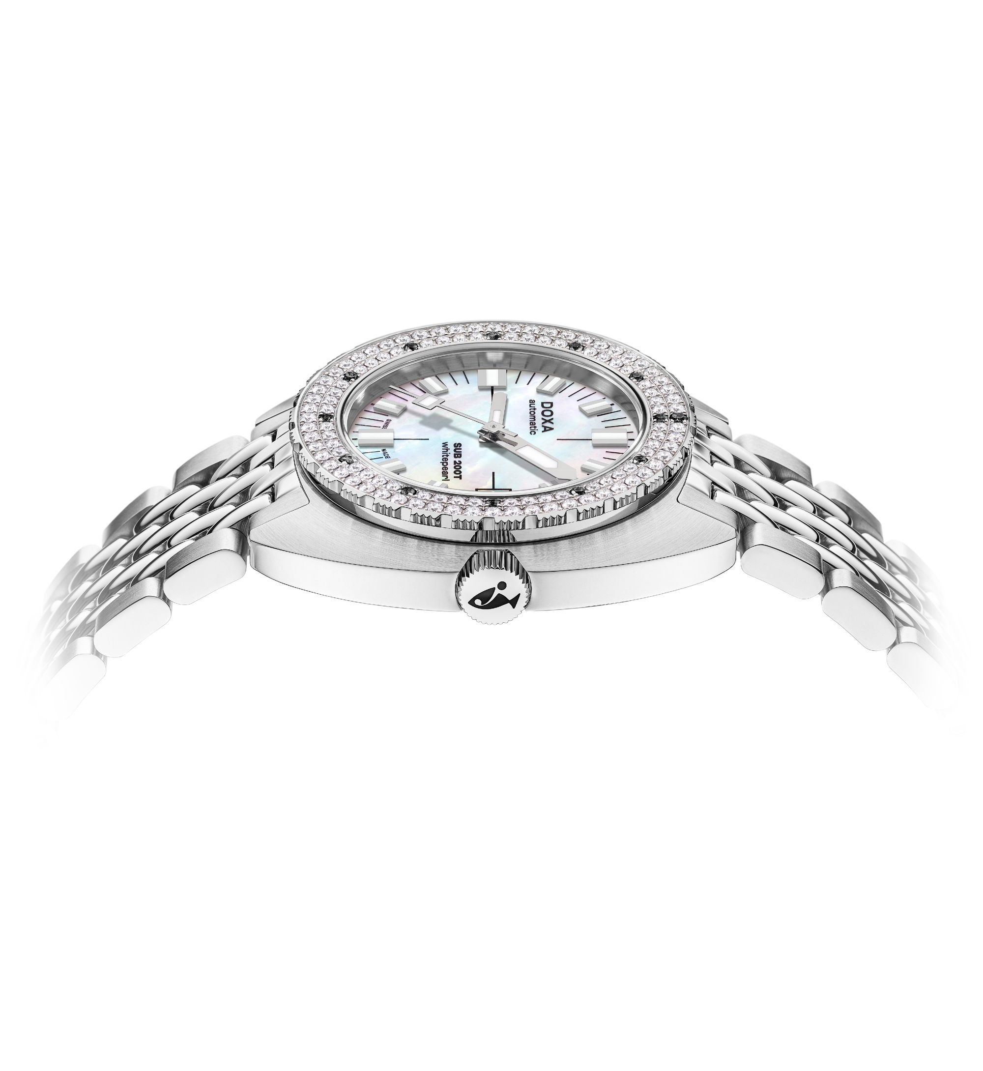 Doxa SUB 200T Diamonds Whitepearl - View 3