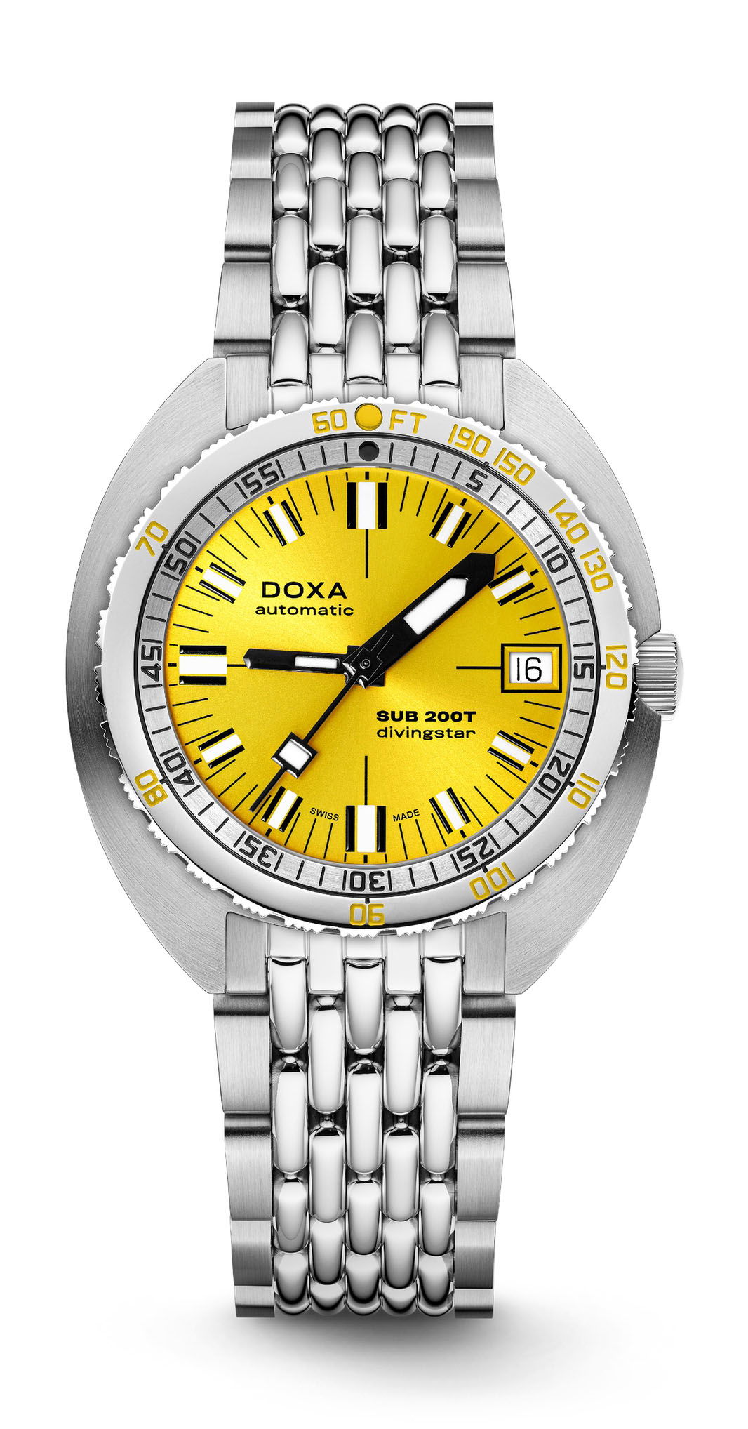Doxa SUB 200T Diving Star Sunray luxury timepiece - detailed view