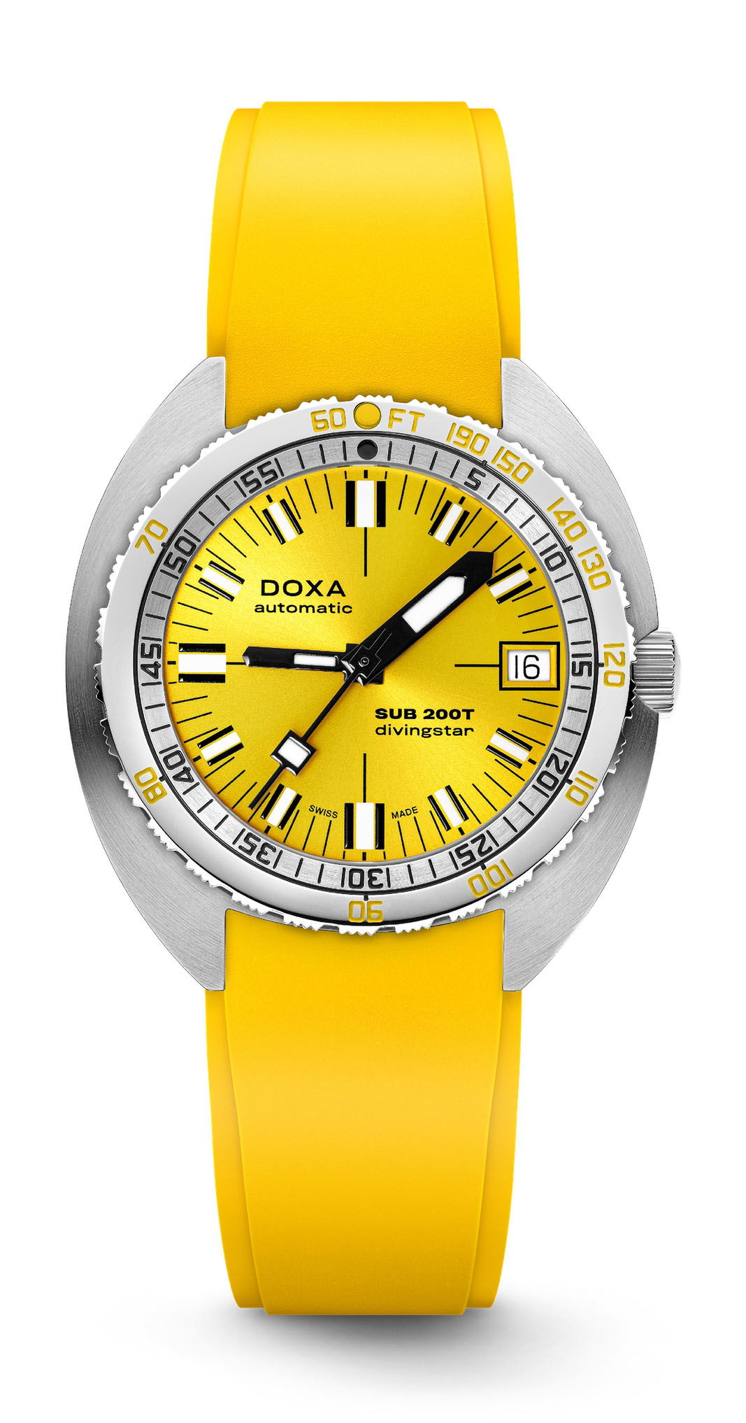 Doxa SUB 200T Diving Star Sunray luxury timepiece - detailed view