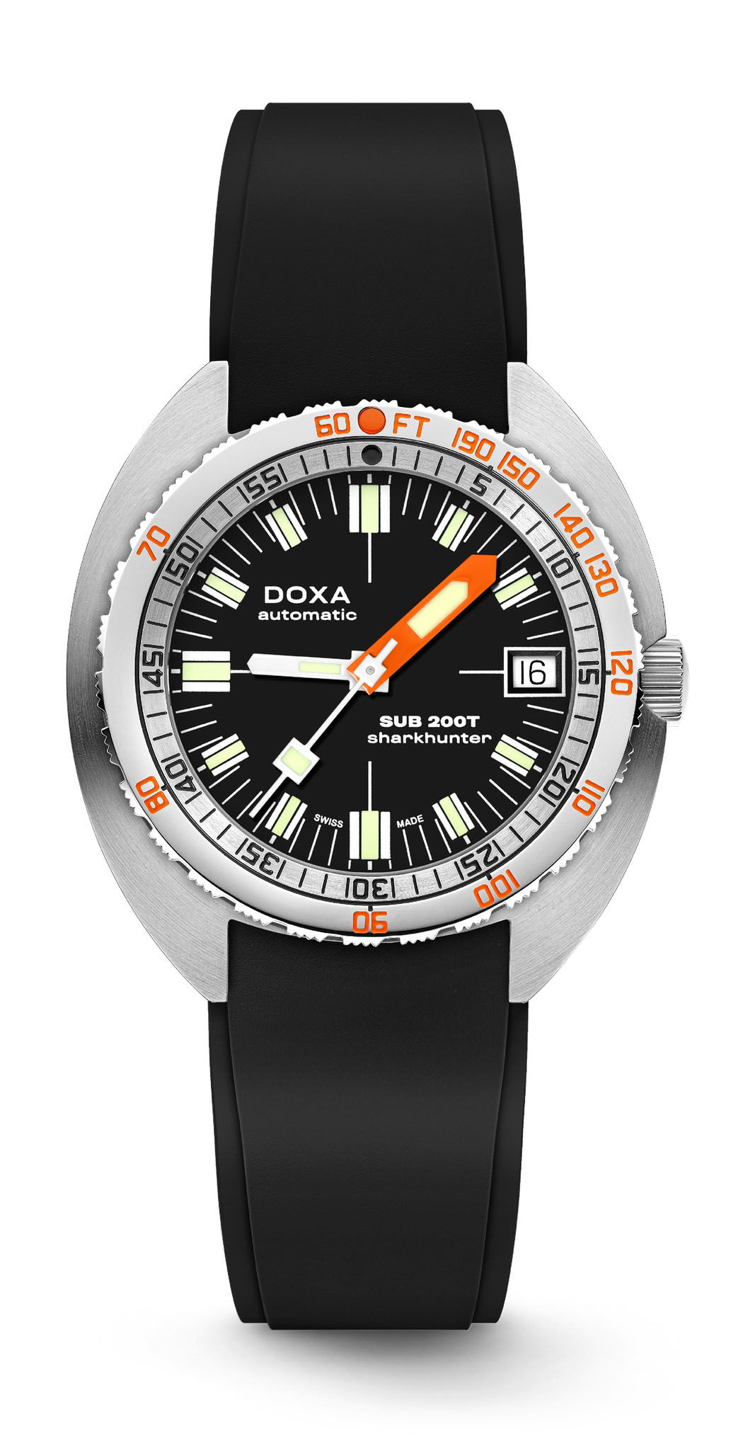 Doxa SUB 200T Sharkhunter Iconic luxury timepiece - detailed view