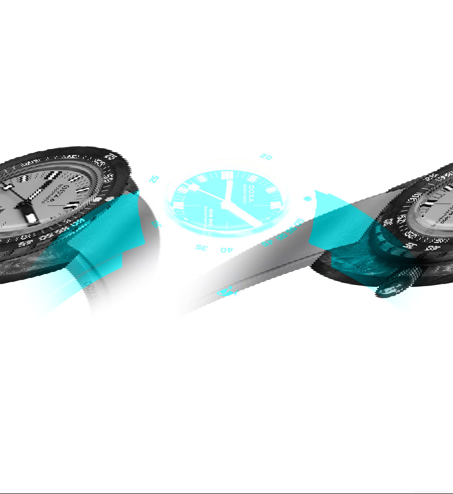 Doxa SUB 300 Carbon Aquamarine - View 2
