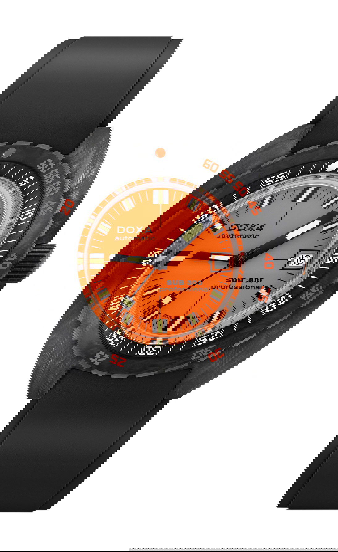 Doxa SUB 300 Carbon Professional luxury timepiece - detailed view