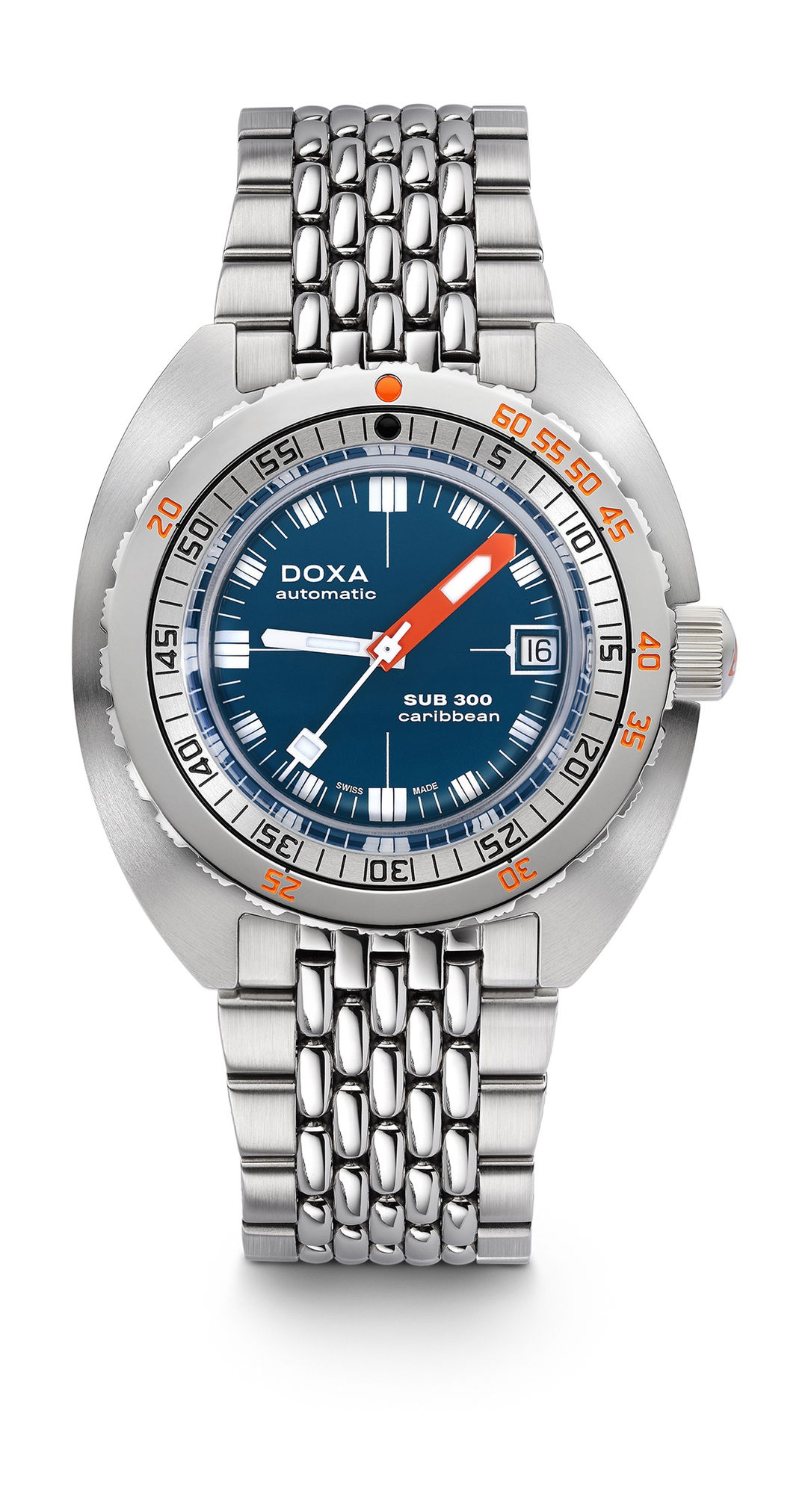 Doxa SUB 300 Caribbean luxury timepiece - detailed view