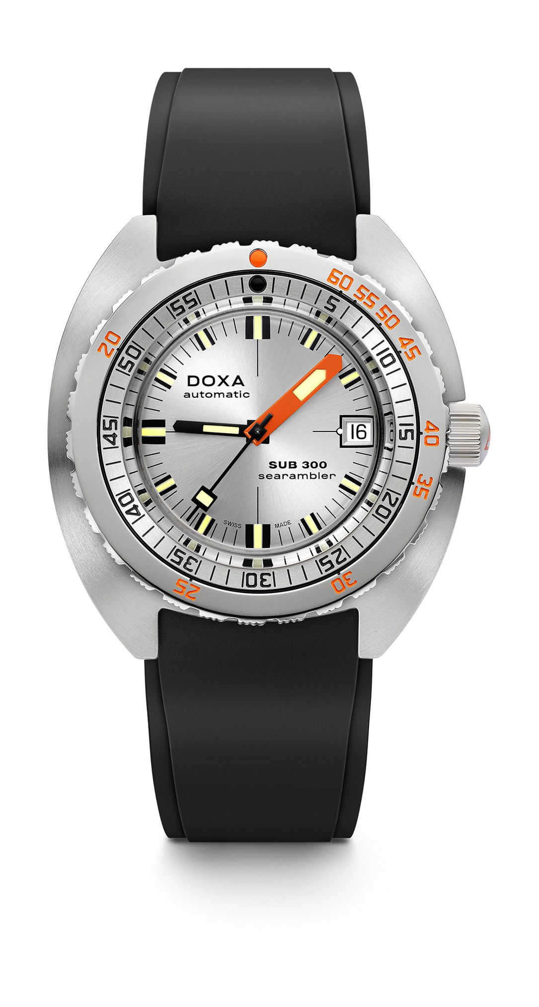 Doxa SUB 300 Searambler luxury timepiece - detailed view